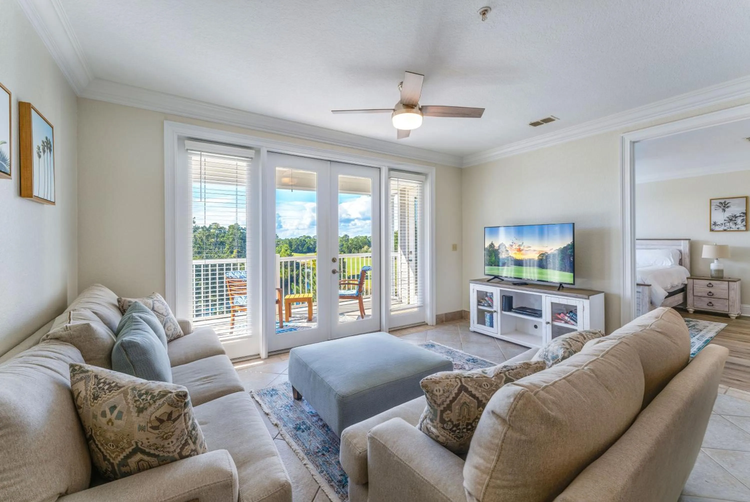 Living room in St James Bay Golf & Pickleball Resort