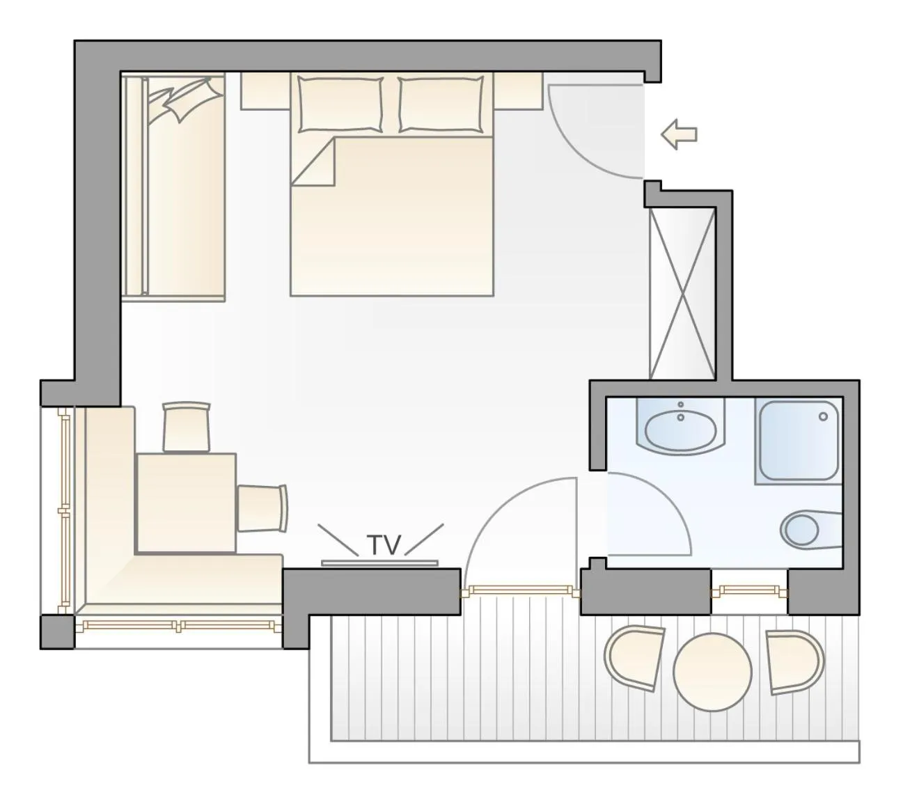 Floor plan in Apart Hotel Ideal