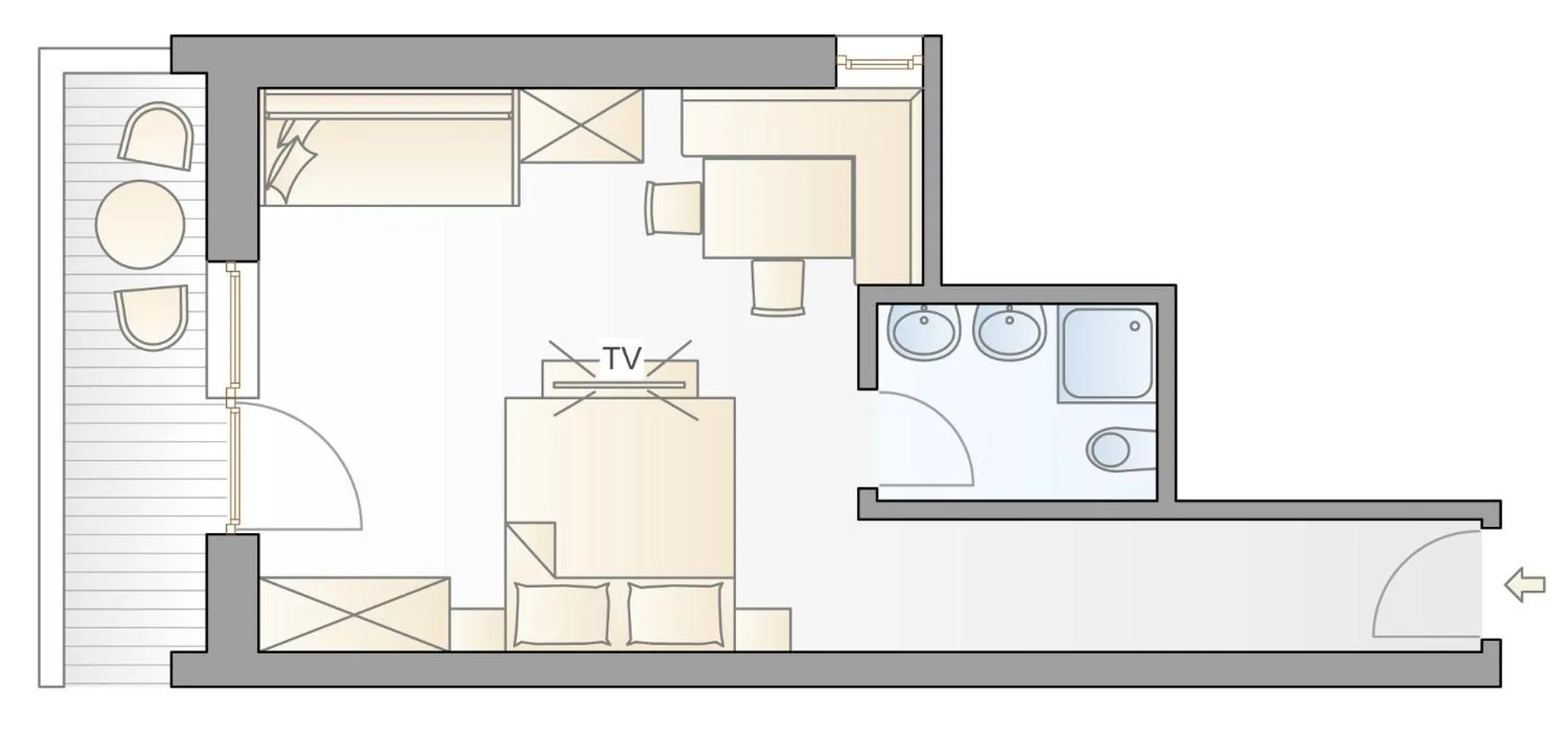 Floor plan in Apart Hotel Ideal