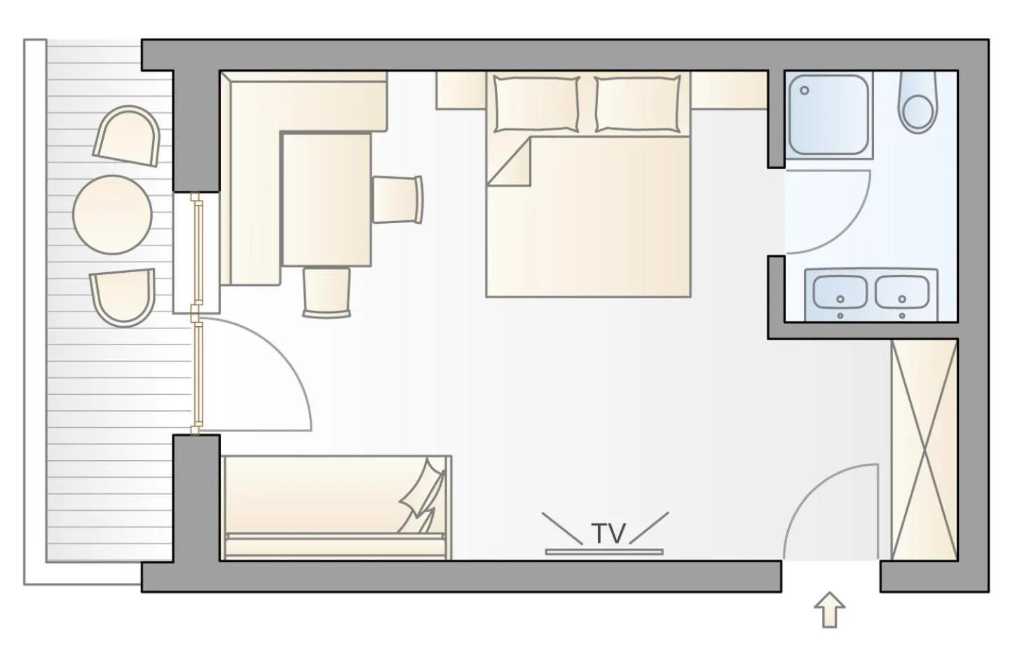 Floor plan in Apart Hotel Ideal