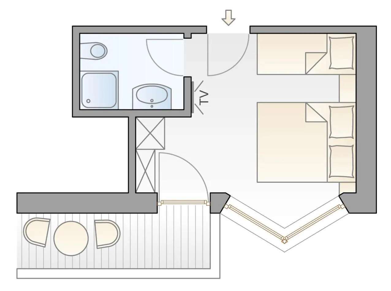 Floor plan in Apart Hotel Ideal