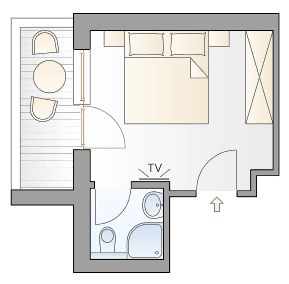Floor plan in Apart Hotel Ideal
