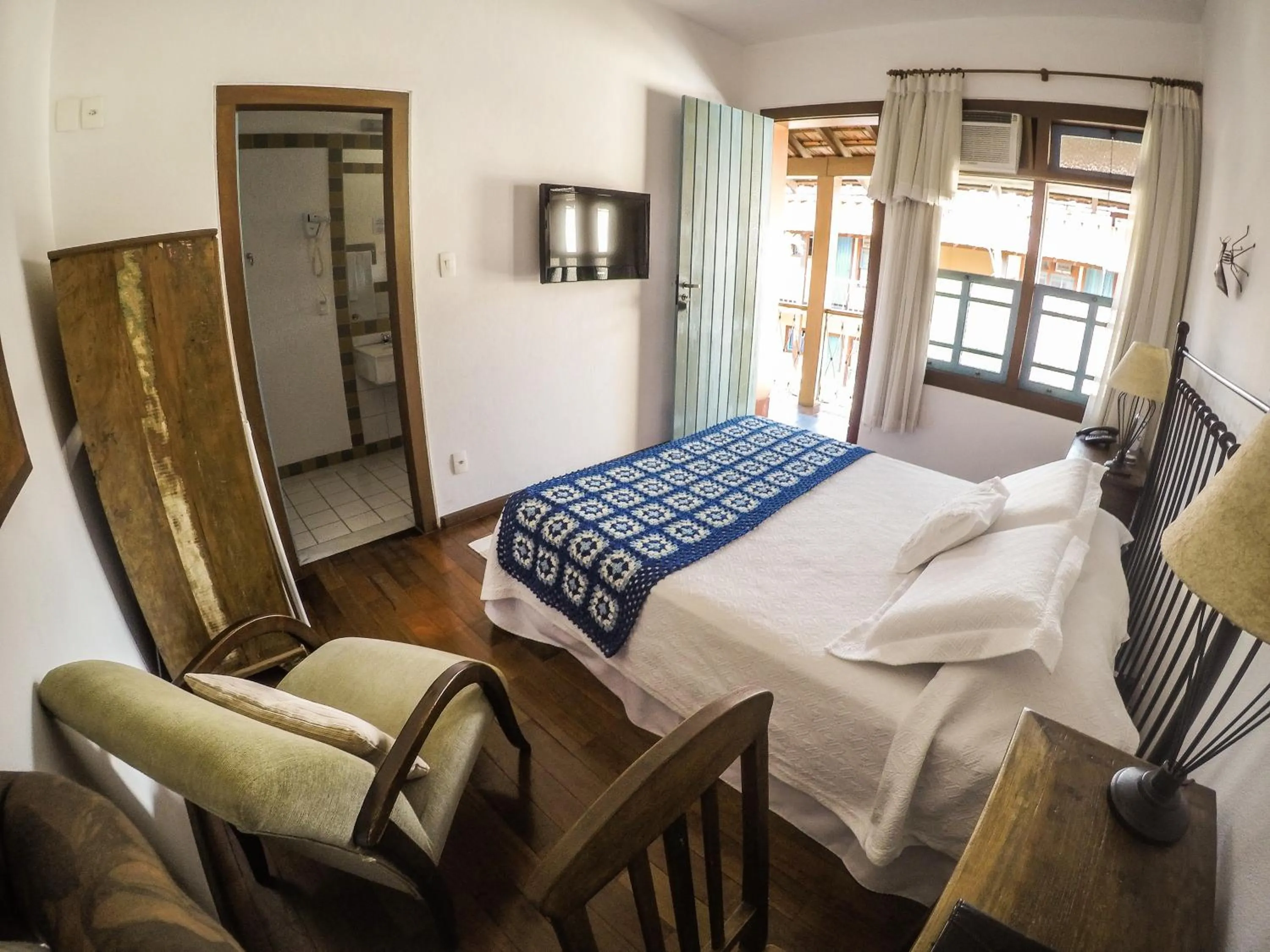 Bed in Pousada Rotunda