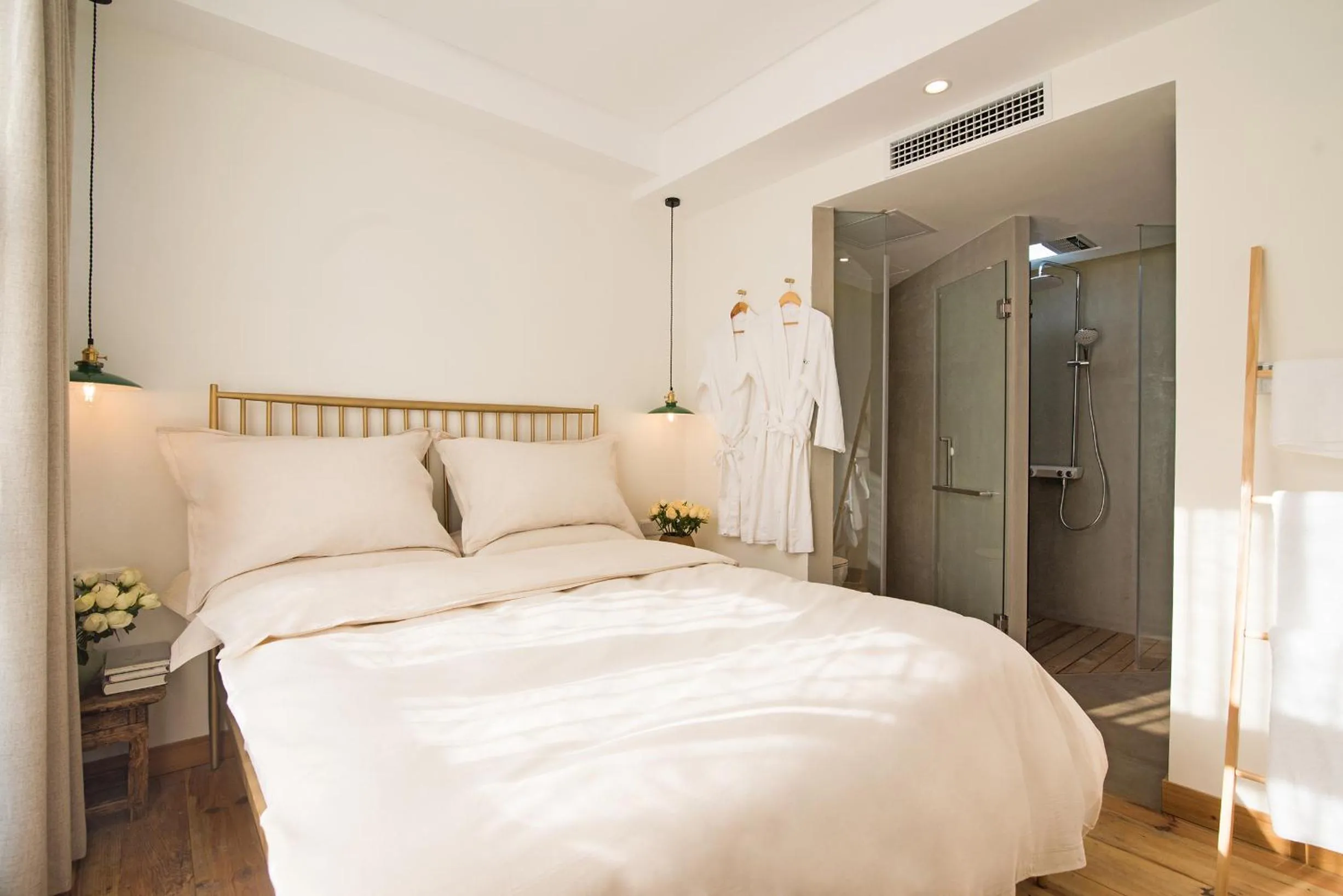 Bed in Yuanshanqing·Stone Hill Seaview Guesthouse