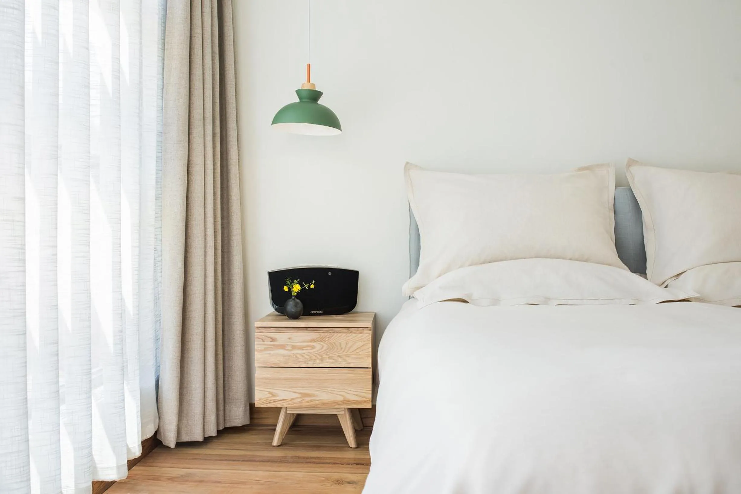 Bed in Yuanshanqing·Stone Hill Seaview Guesthouse