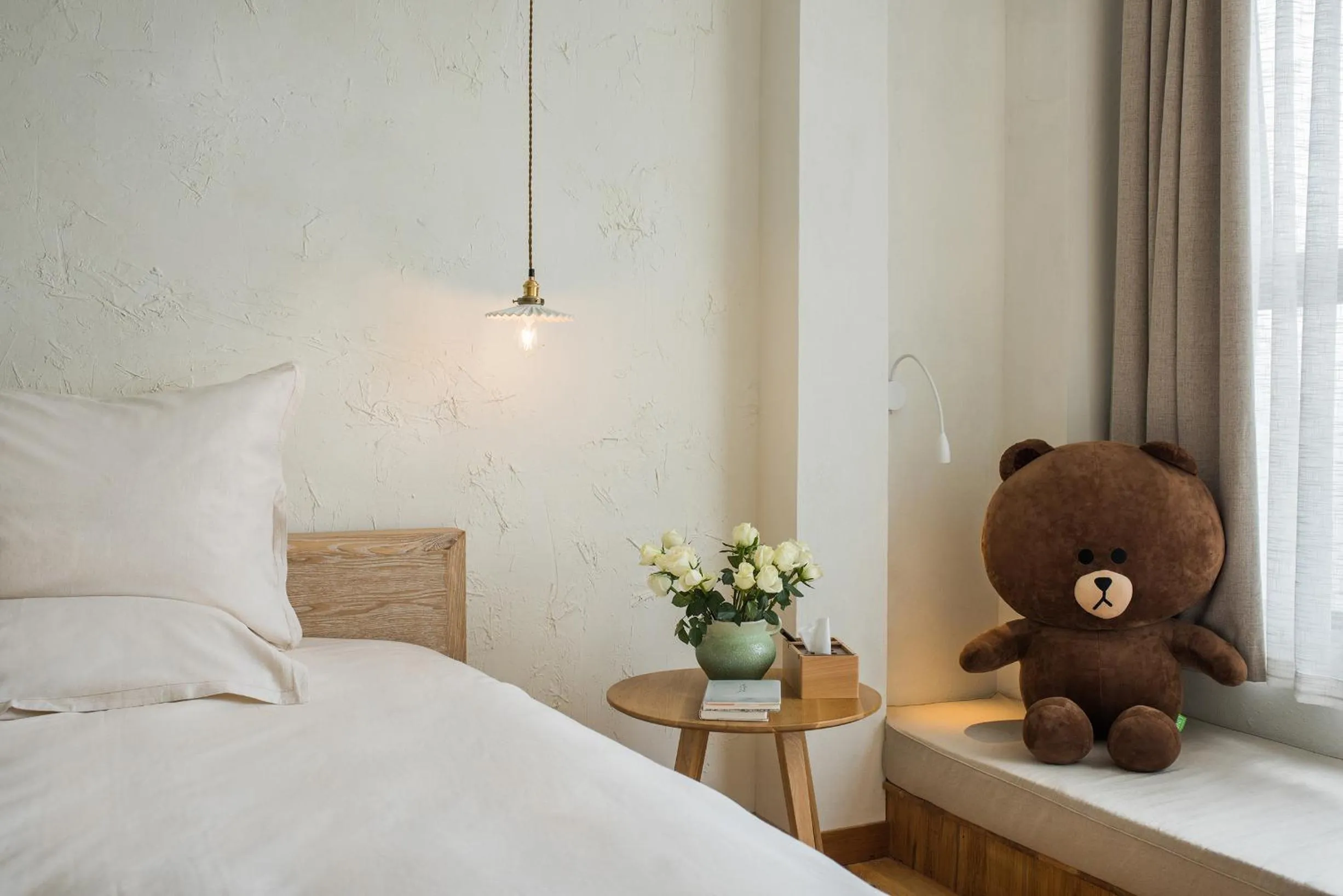 Bed in Yuanshanqing·Stone Hill Seaview Guesthouse