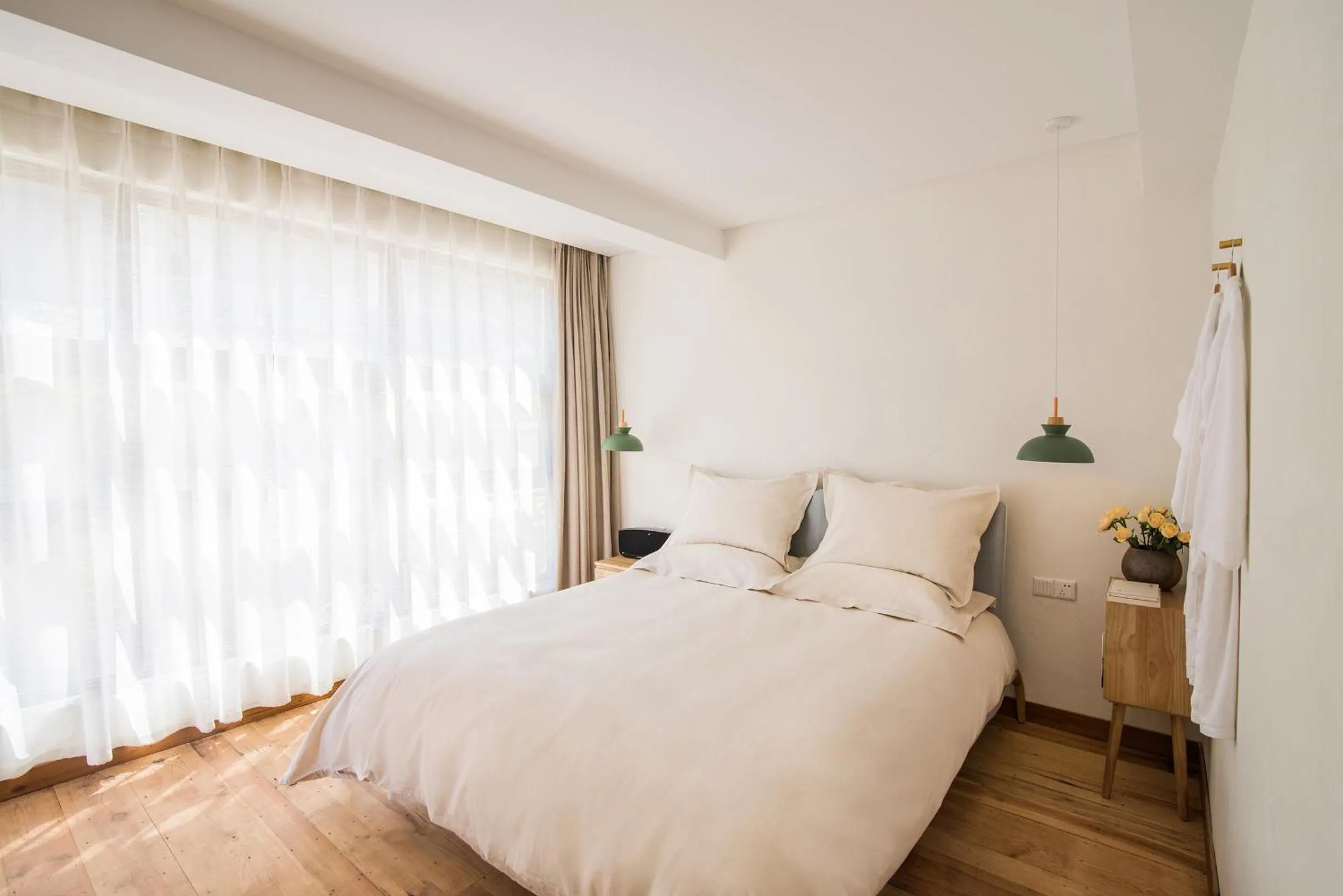 Bed in Yuanshanqing·Stone Hill Seaview Guesthouse