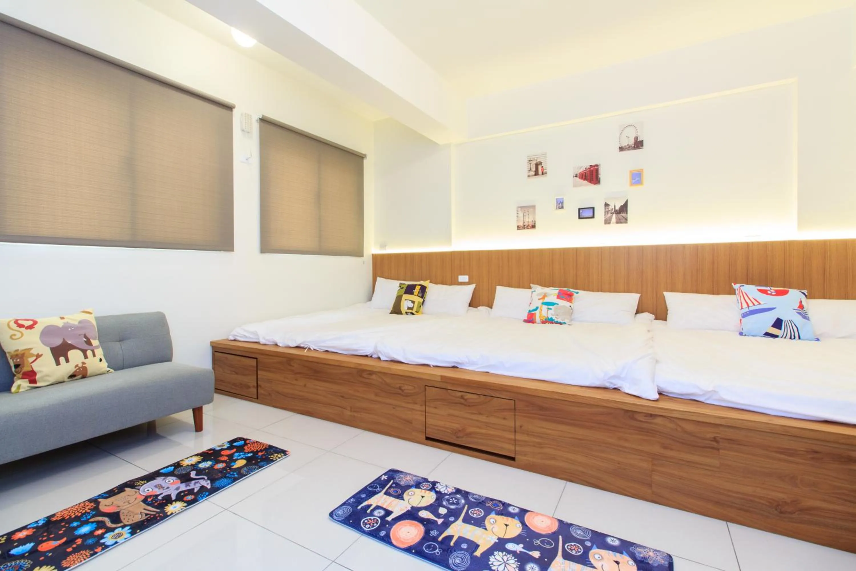 Bed in Yilan Dongshan Cypress B&B