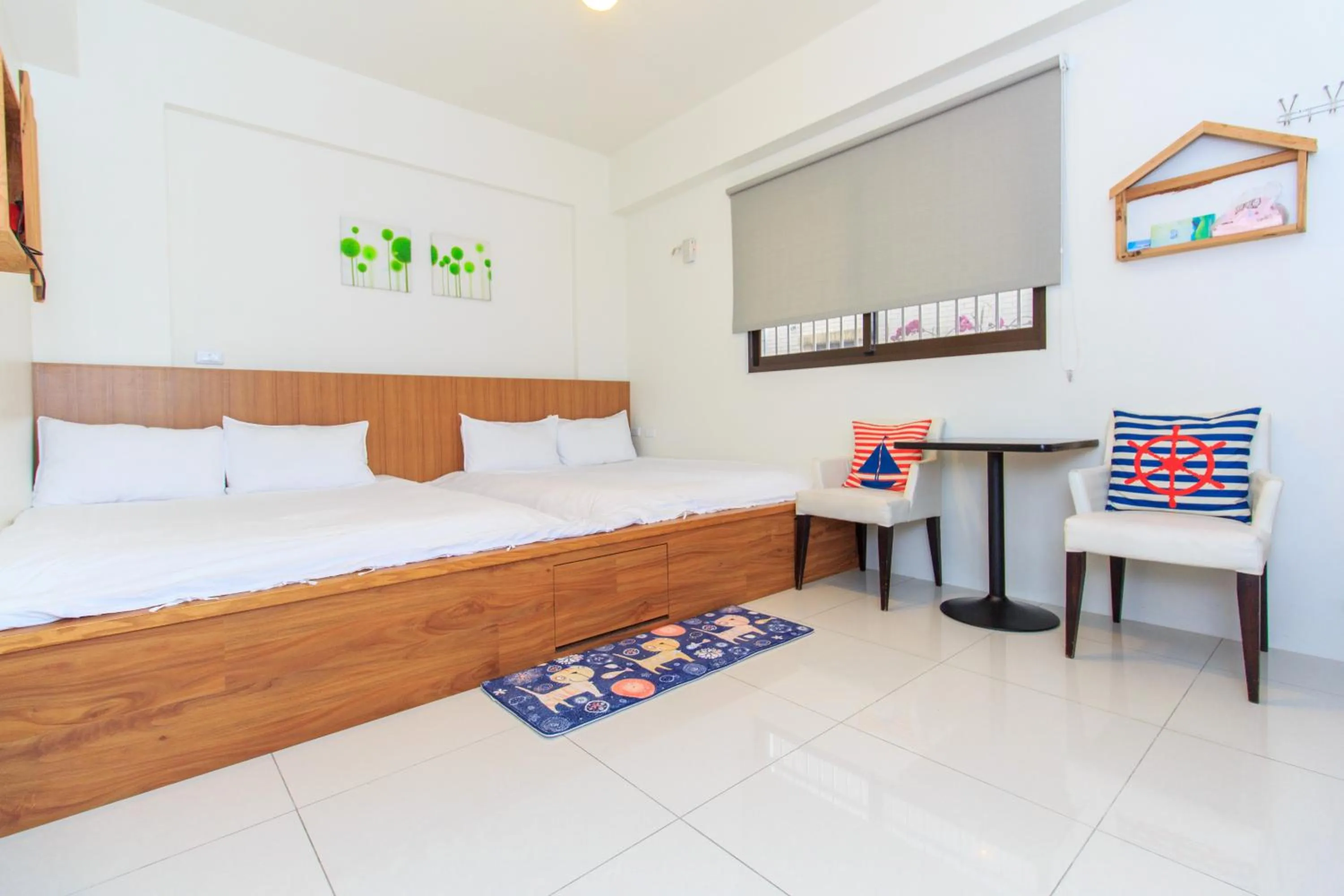 Bed in Yilan Dongshan Cypress B&B