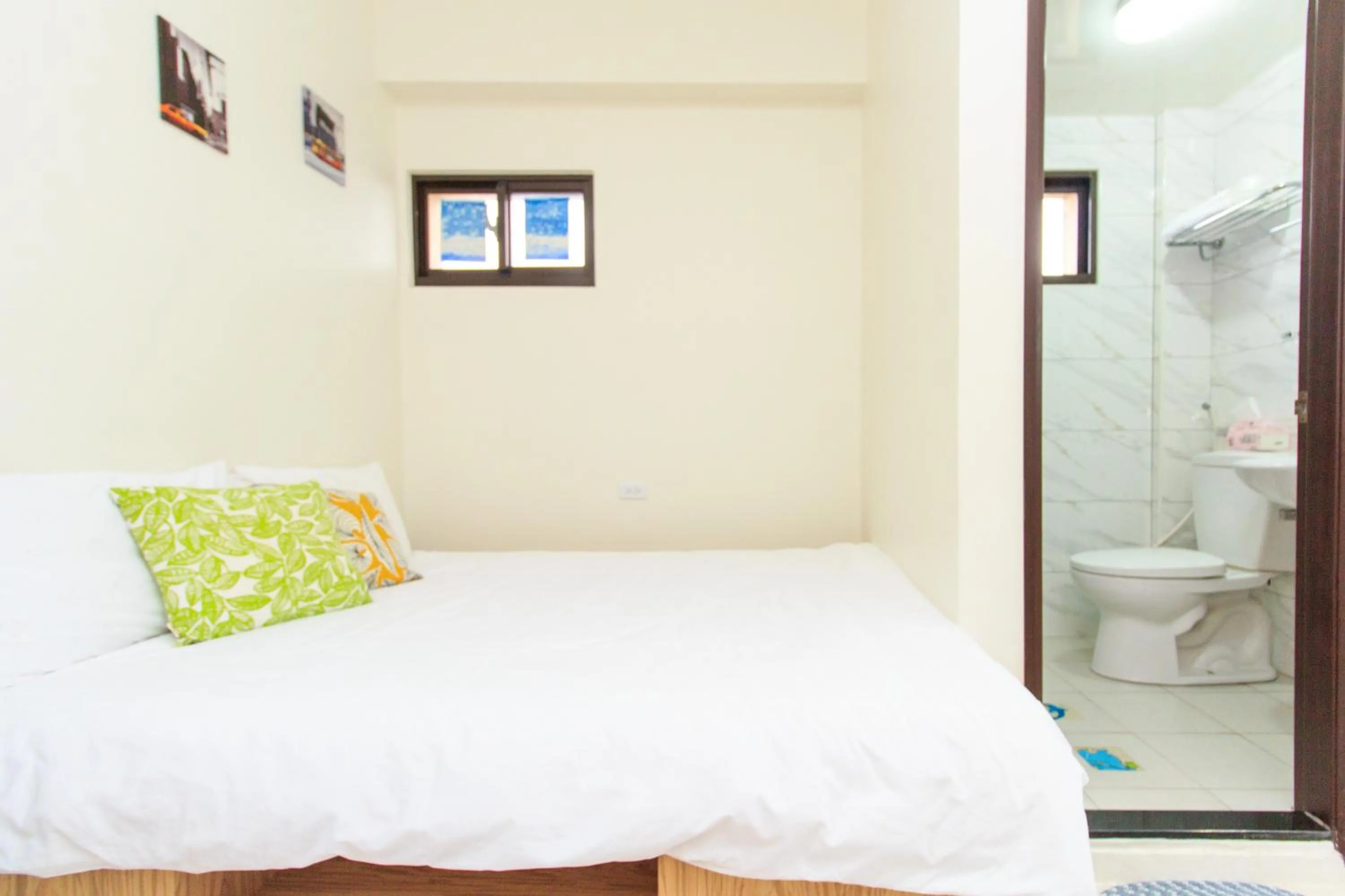 Bed in Yilan Dongshan Cypress B&B