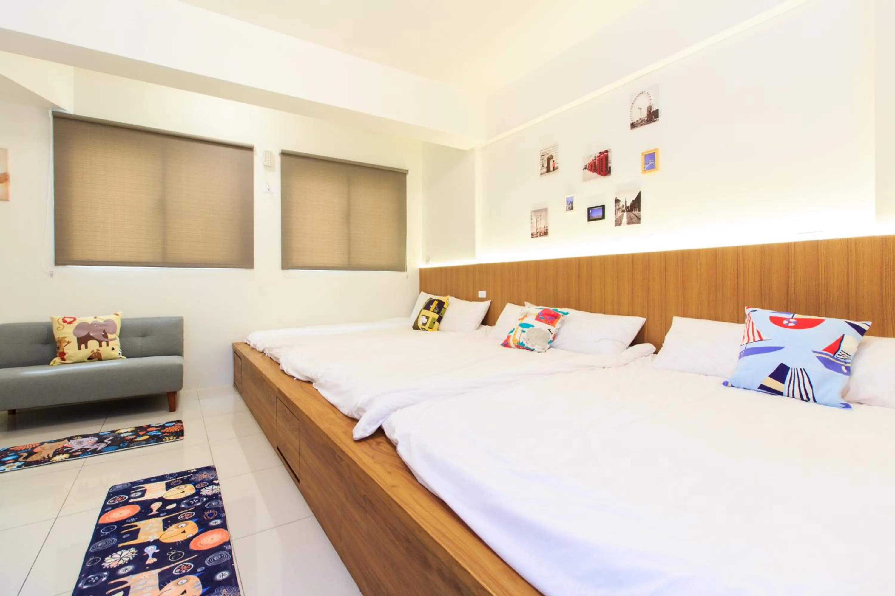 Bed in Yilan Dongshan Cypress B&B