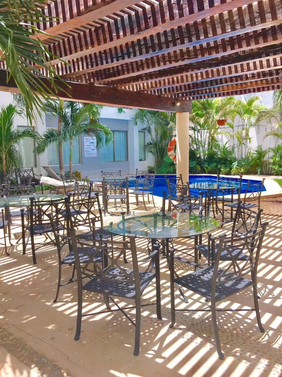 Patio in Ambiance Suites