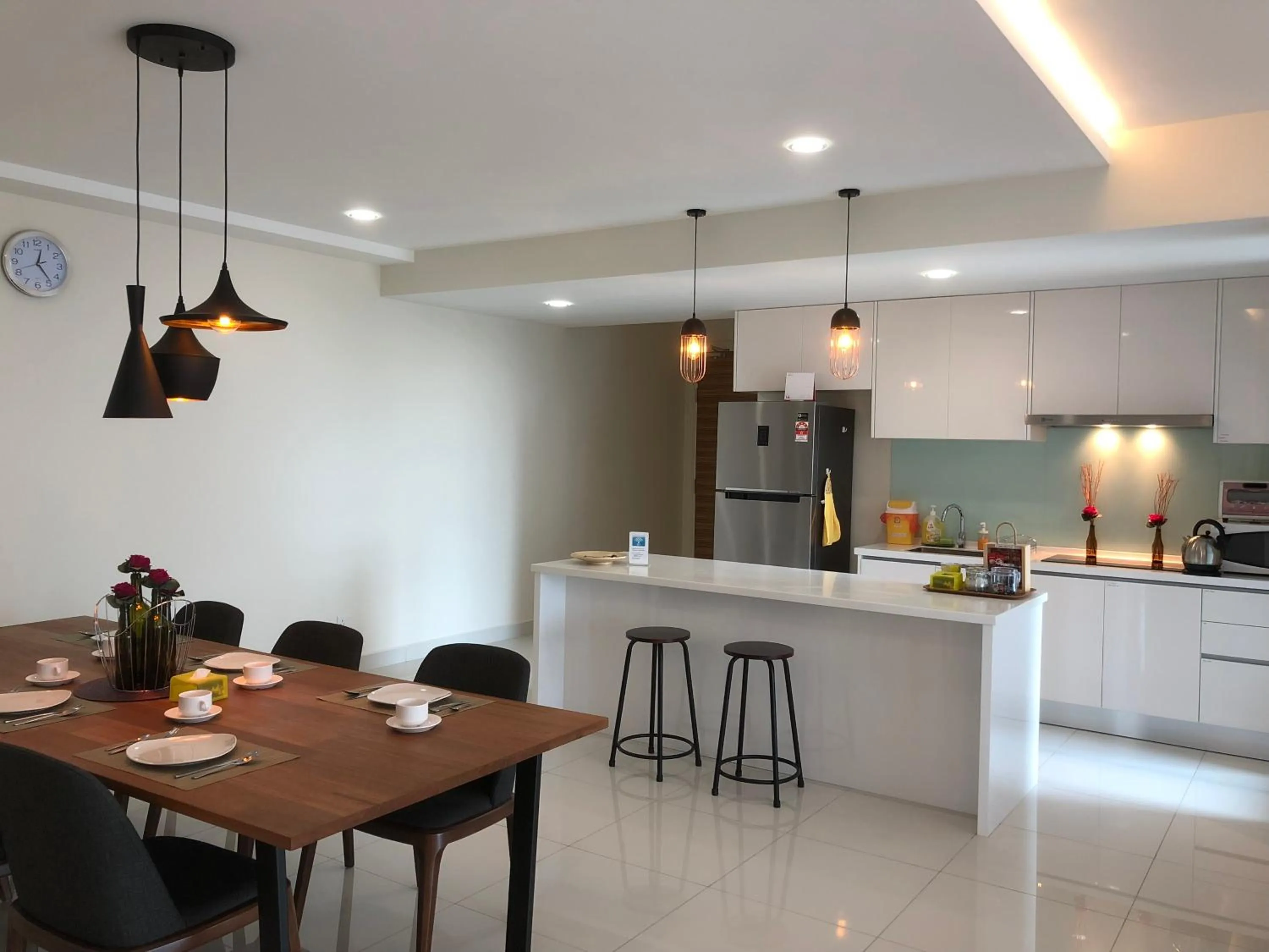 Kitchen or kitchenette in Teega Residence @ Cosy Seafront Living