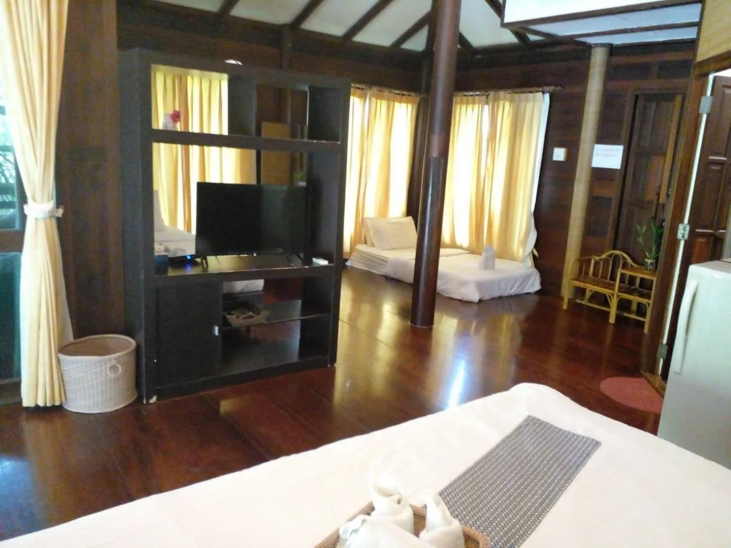 Bed in BaanSuanLeelawadee Resort Amphawa
