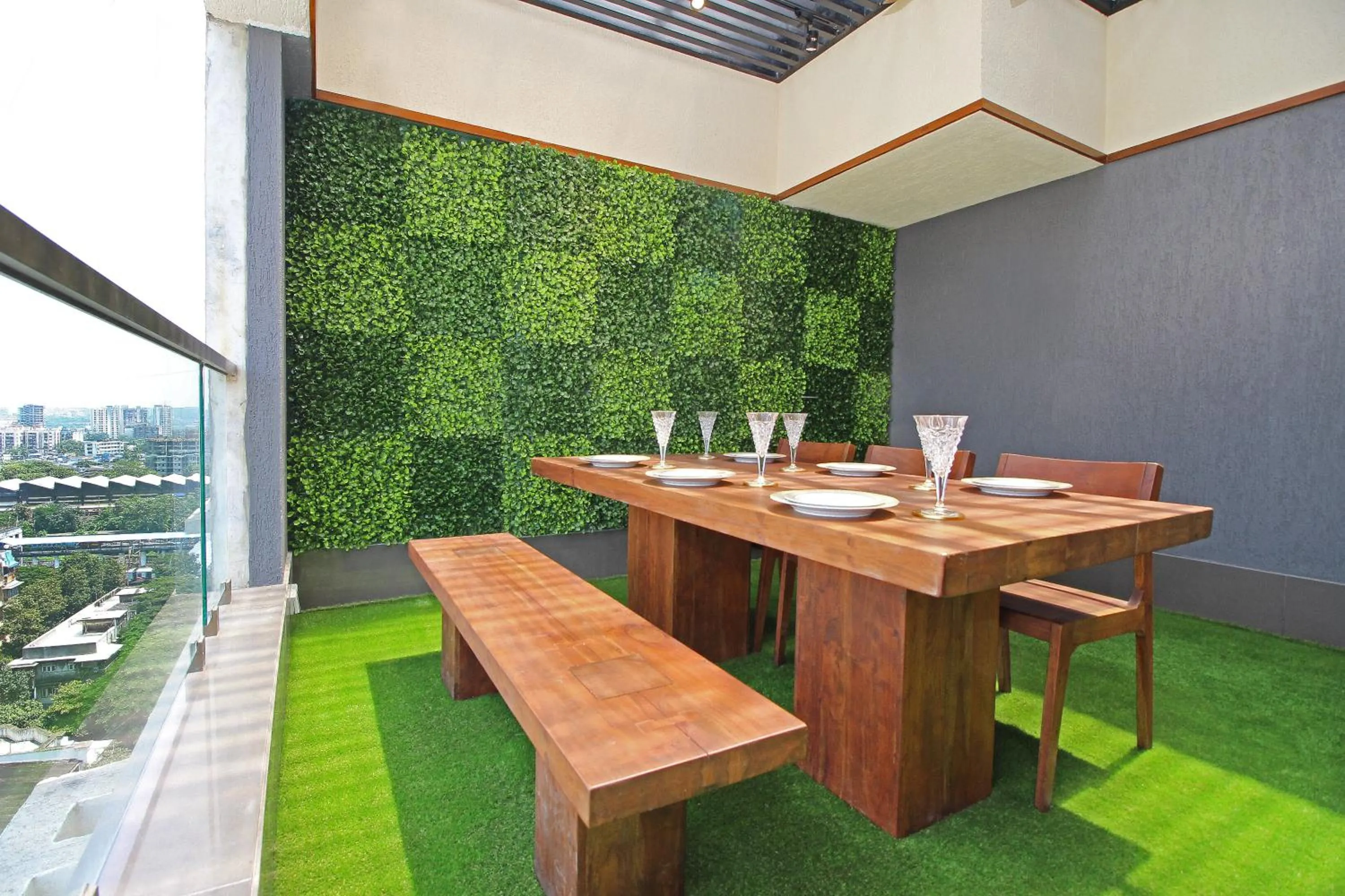 Patio in Theory9 Premium Service Apartments Khar