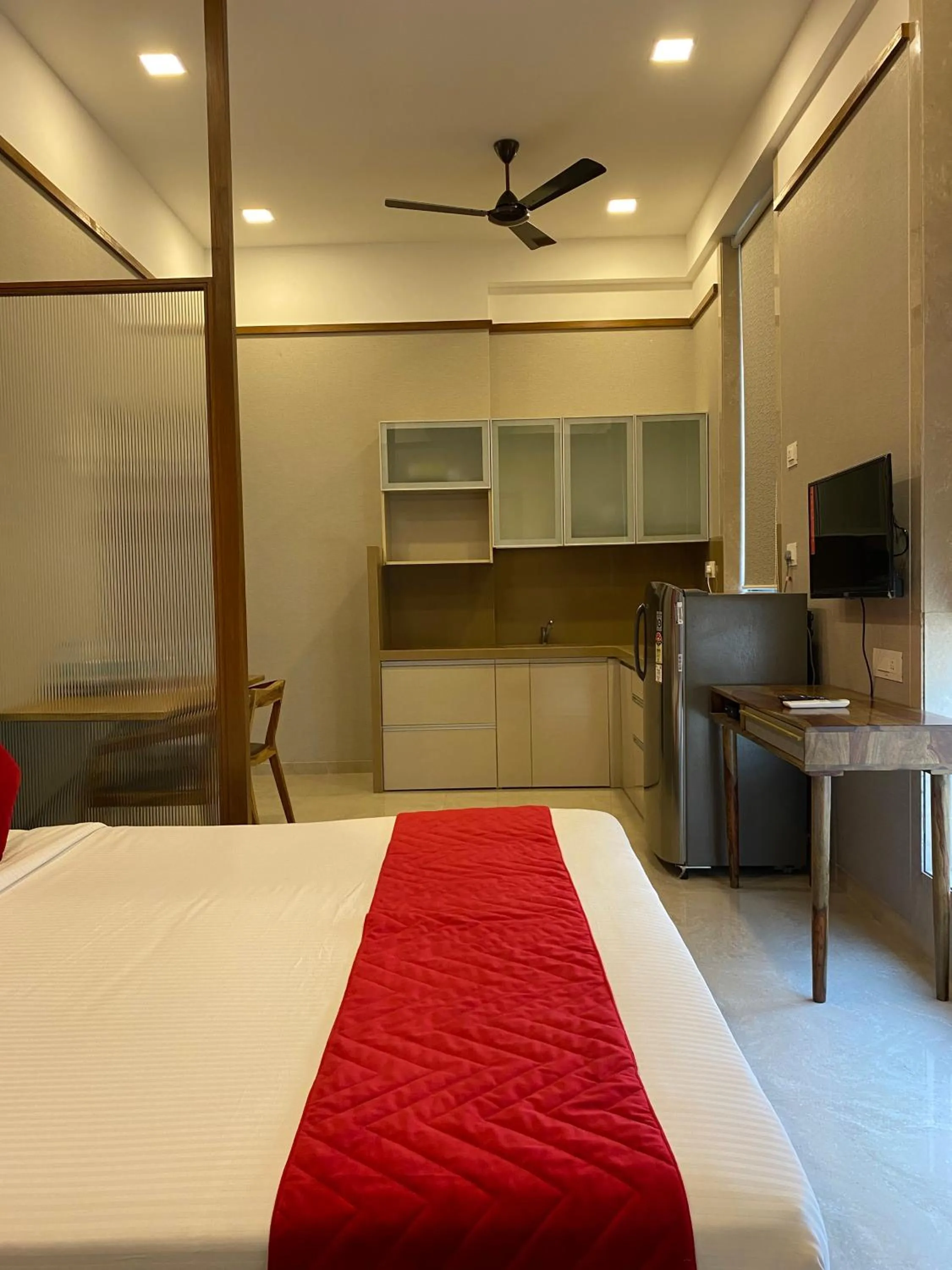 Bedroom, Bed in Theory9 Premium Service Apartments Khar
