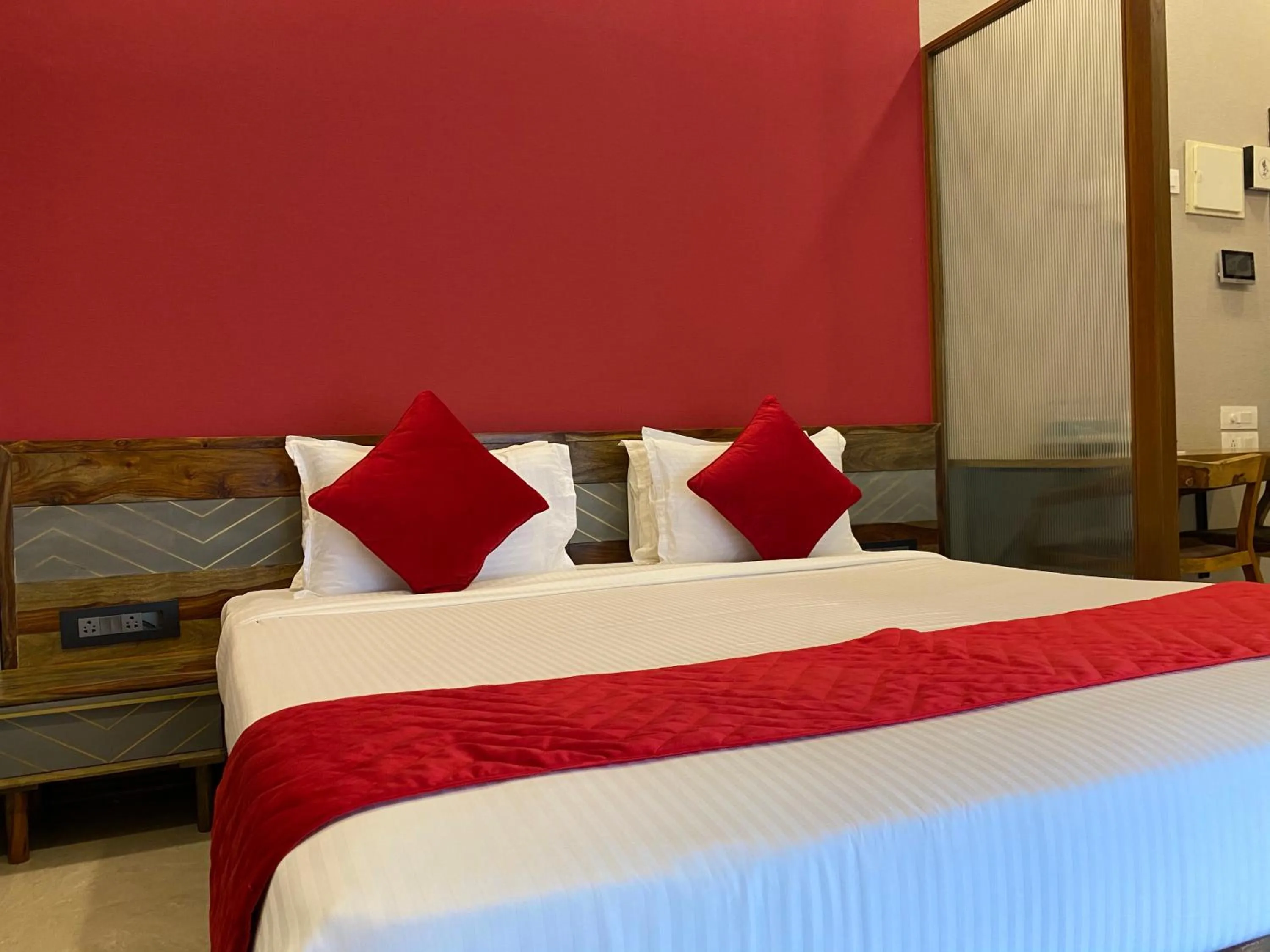 Bedroom, Bed in Theory9 Premium Service Apartments Khar