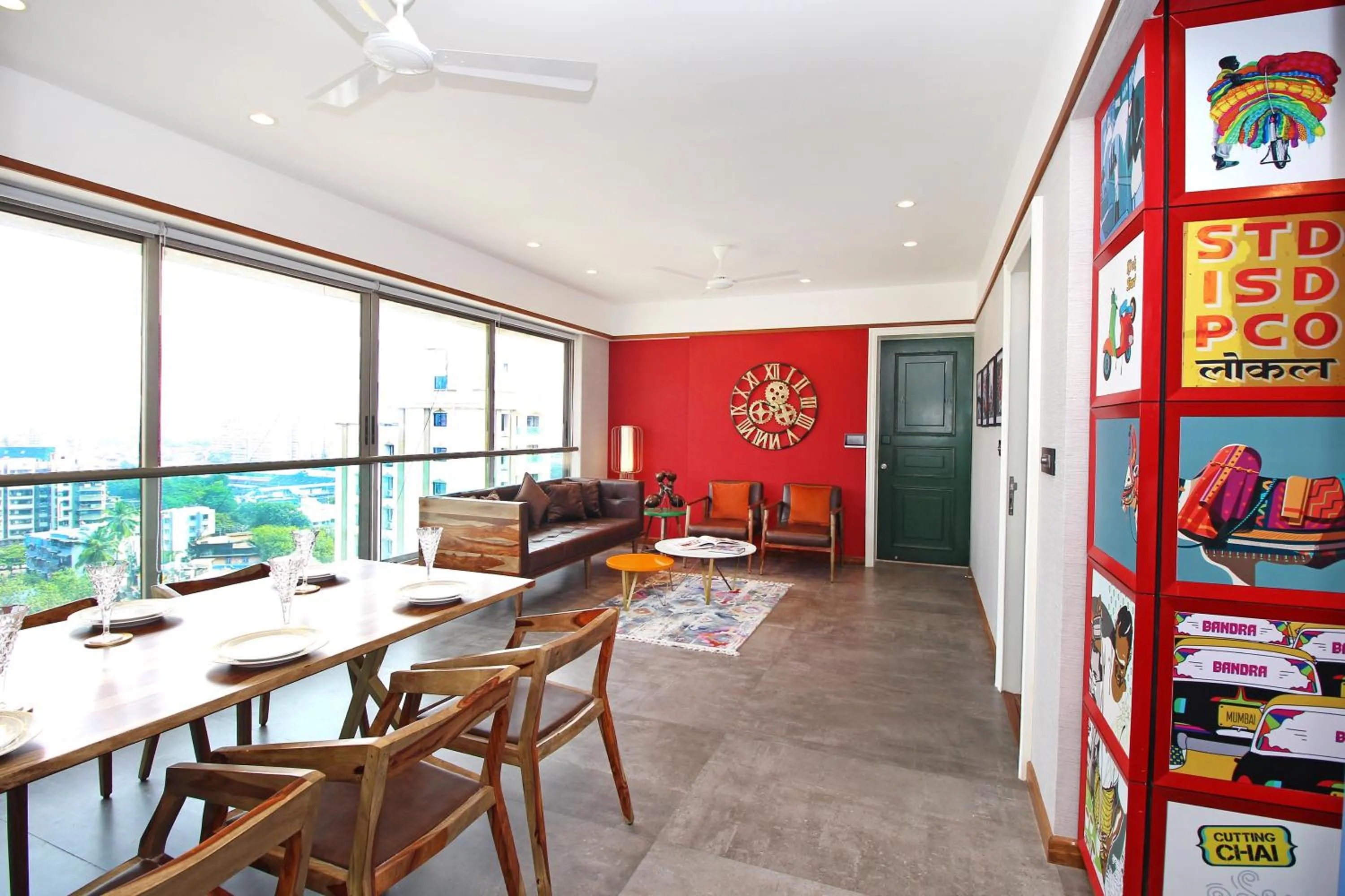 Seating area in Theory9 Premium Service Apartments Khar