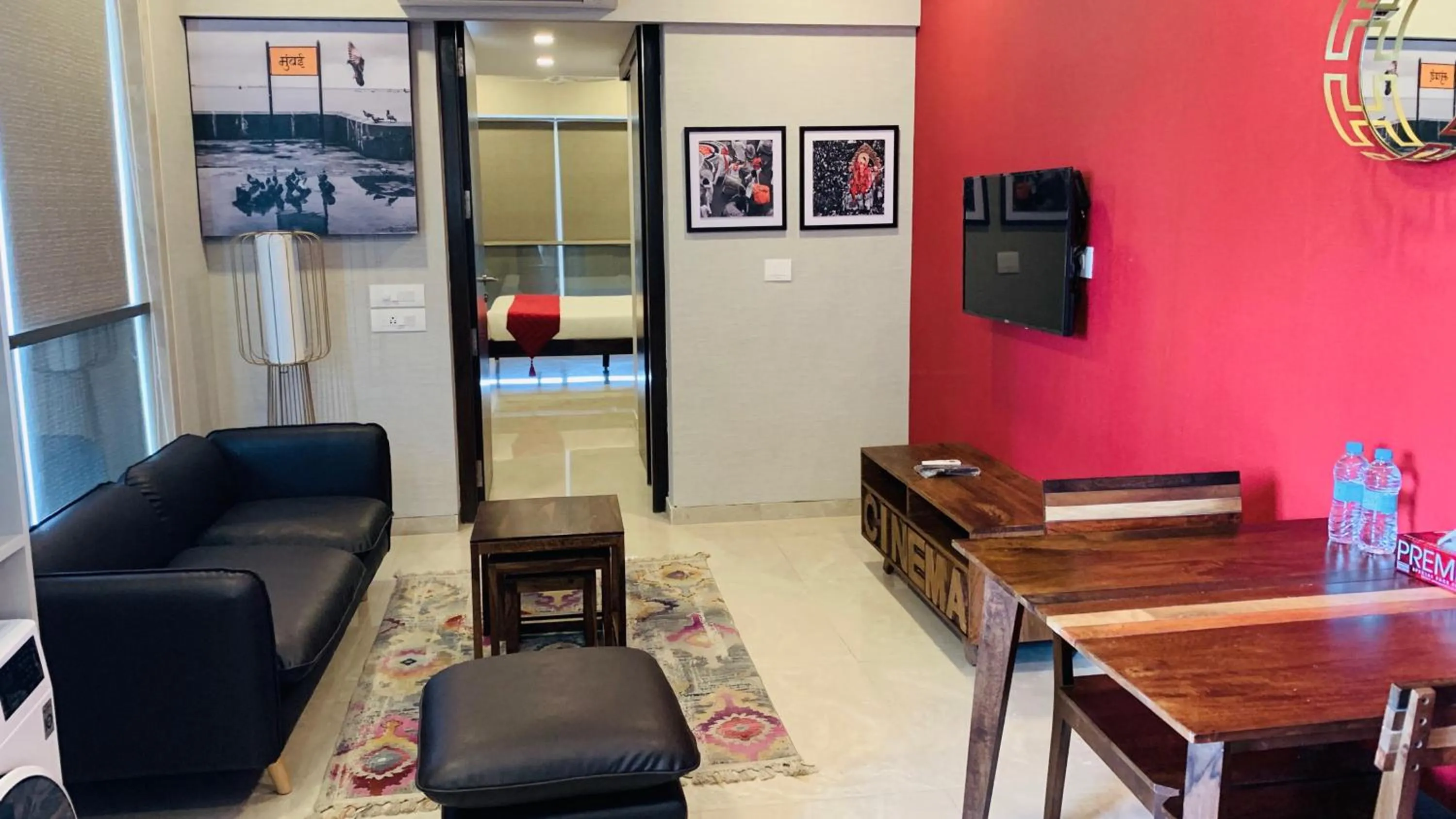 Seating area in Theory9 Premium Service Apartments Khar