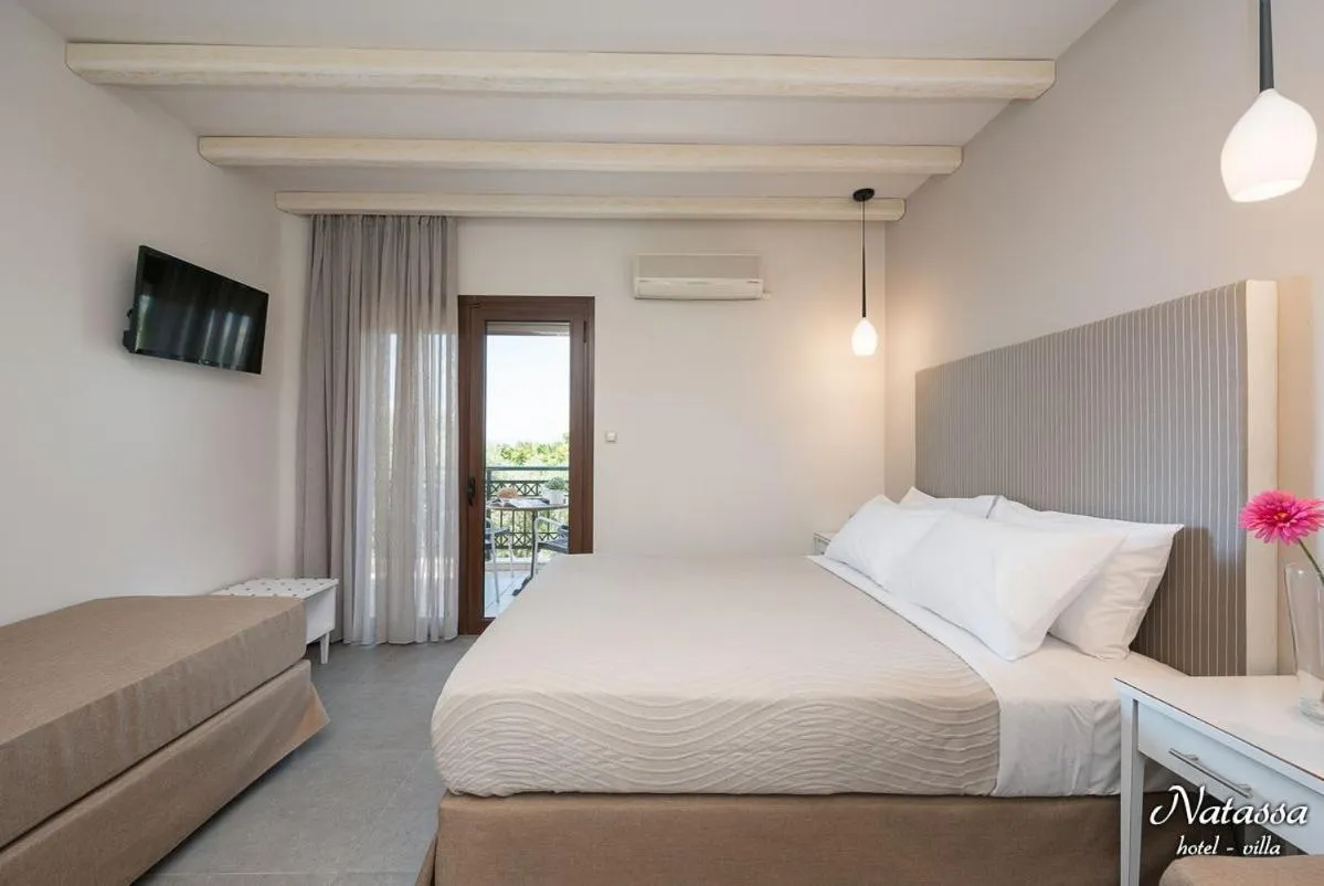 Bed in Hotel Villa Natassa