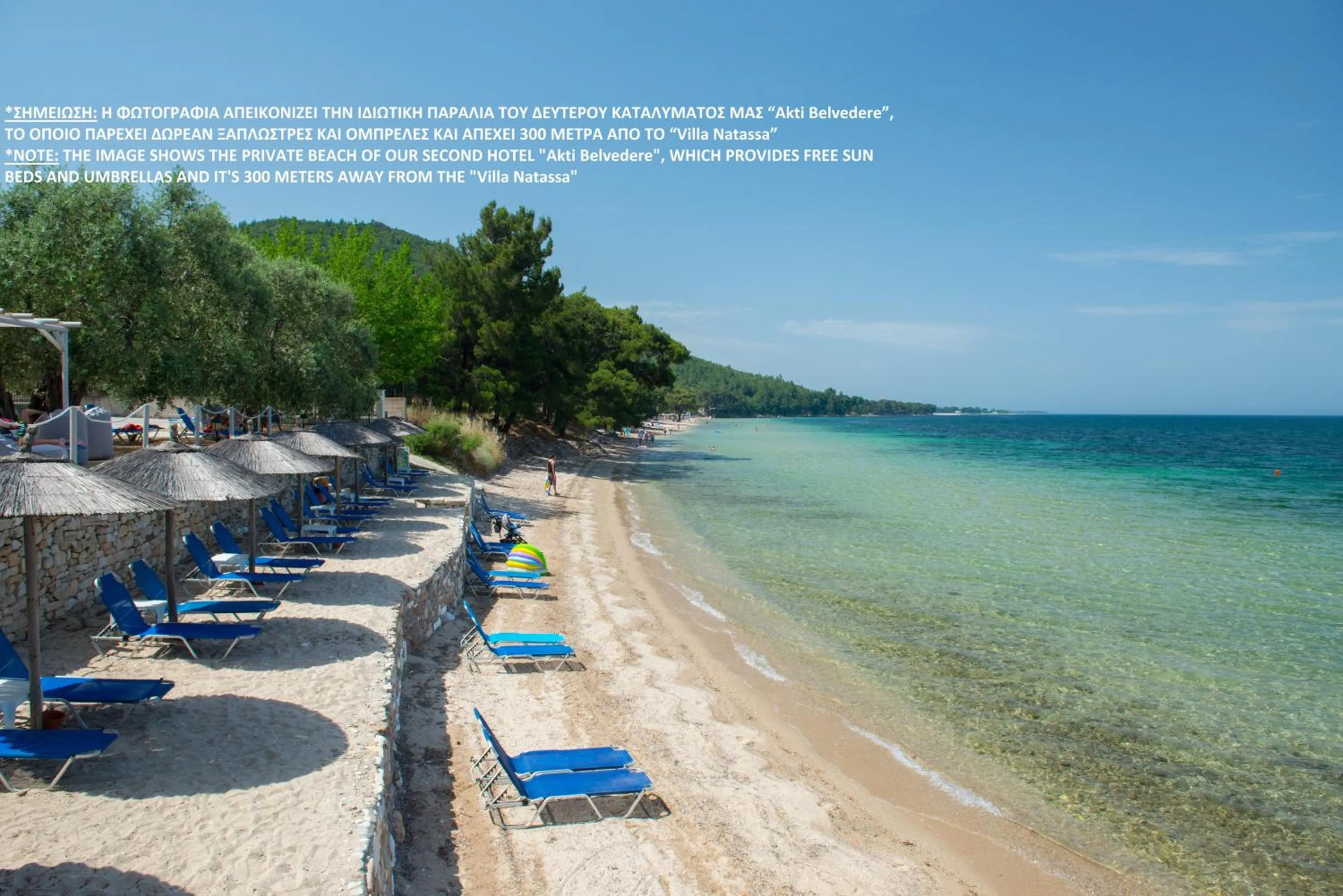 Beach in Hotel Villa Natassa
