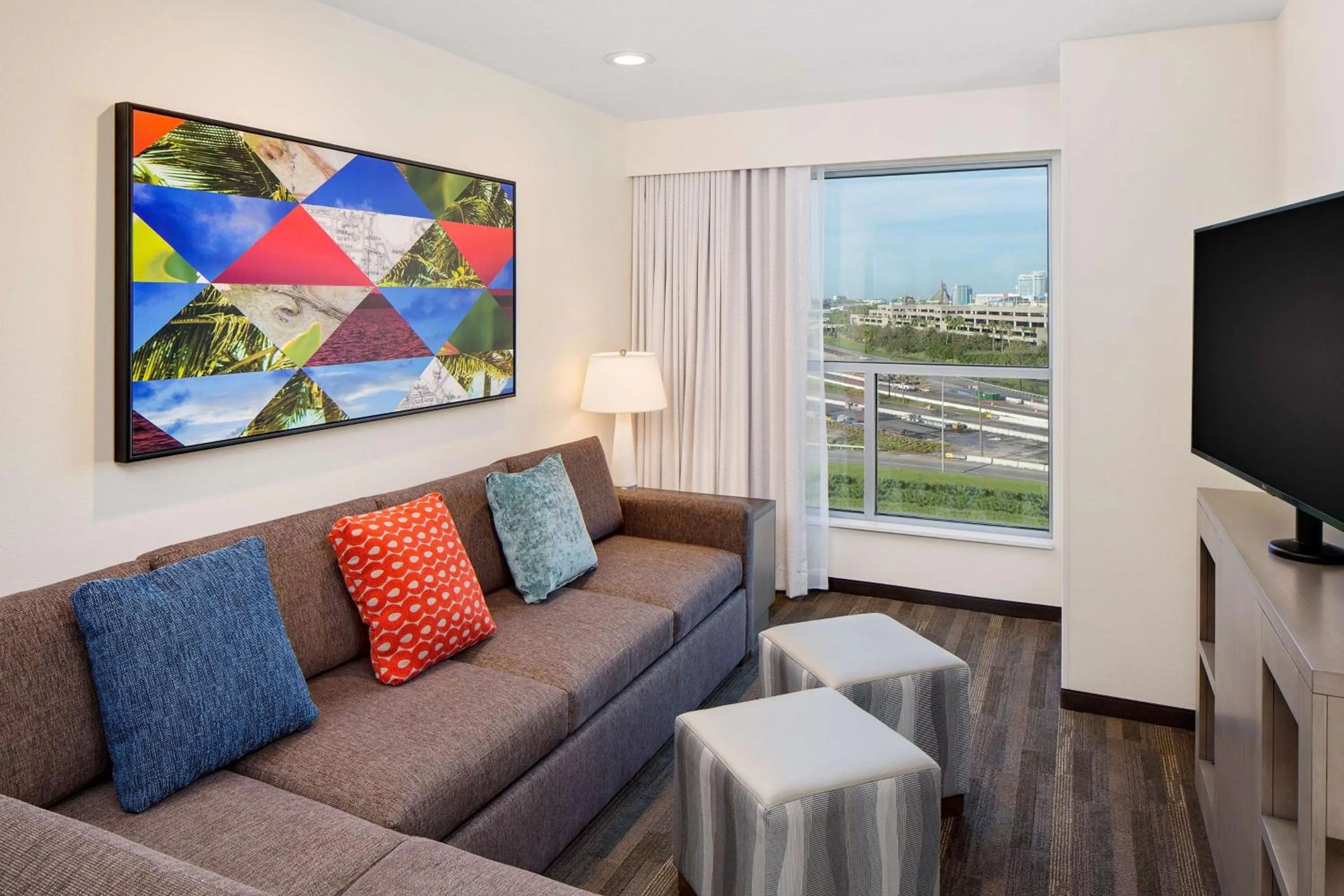 Photo of the whole room in Hyatt House across from Universal Orlando Resort