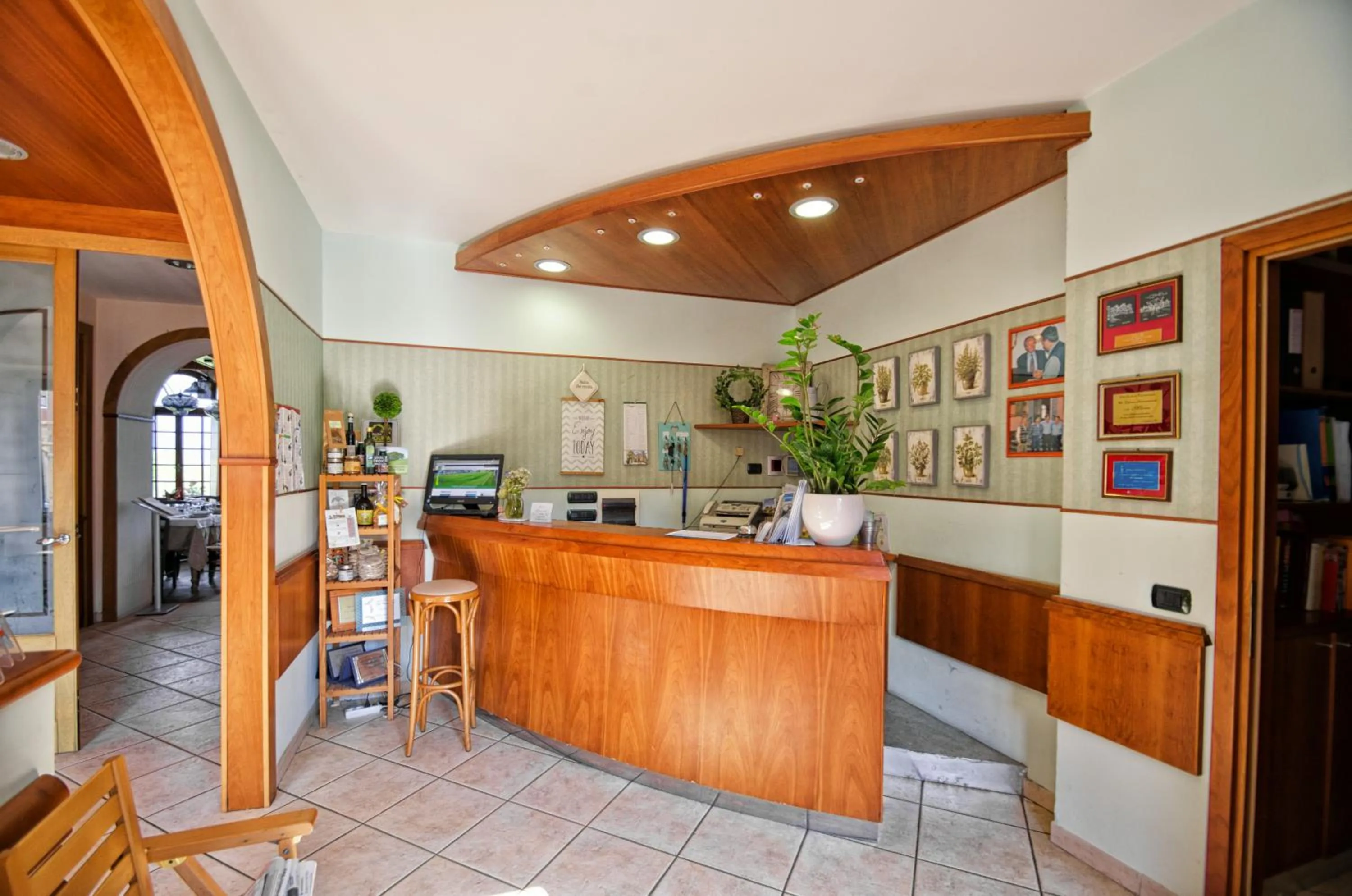 Lobby or reception in Albergo La Veranda