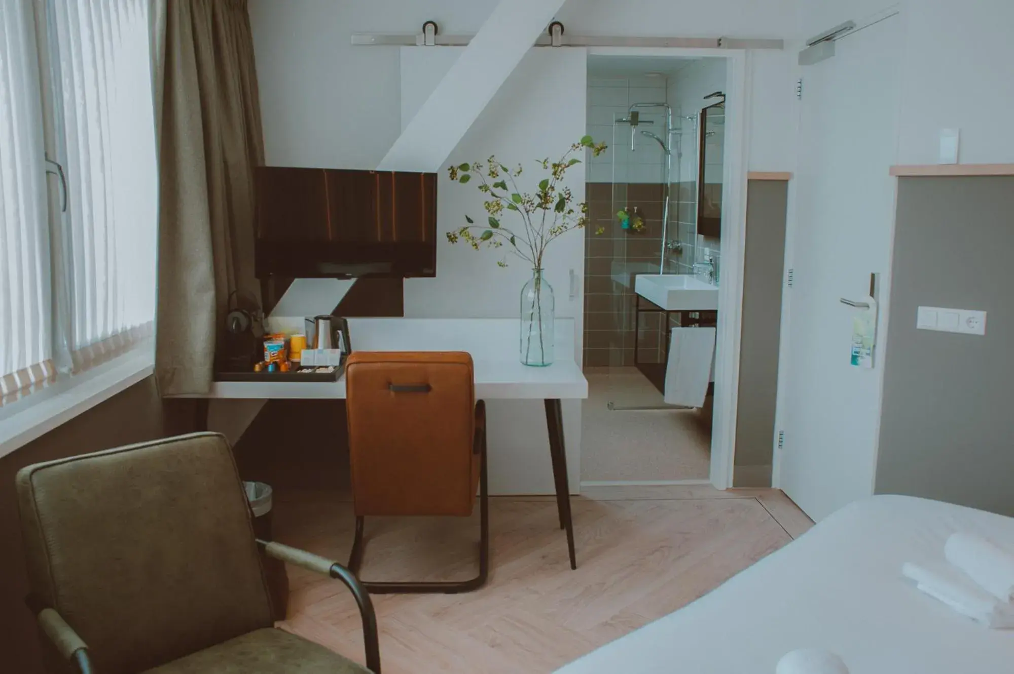 Twin Room - single occupancy in Hotel de Boshoek Twin Room - single occupancy in Hotel de Boshoek