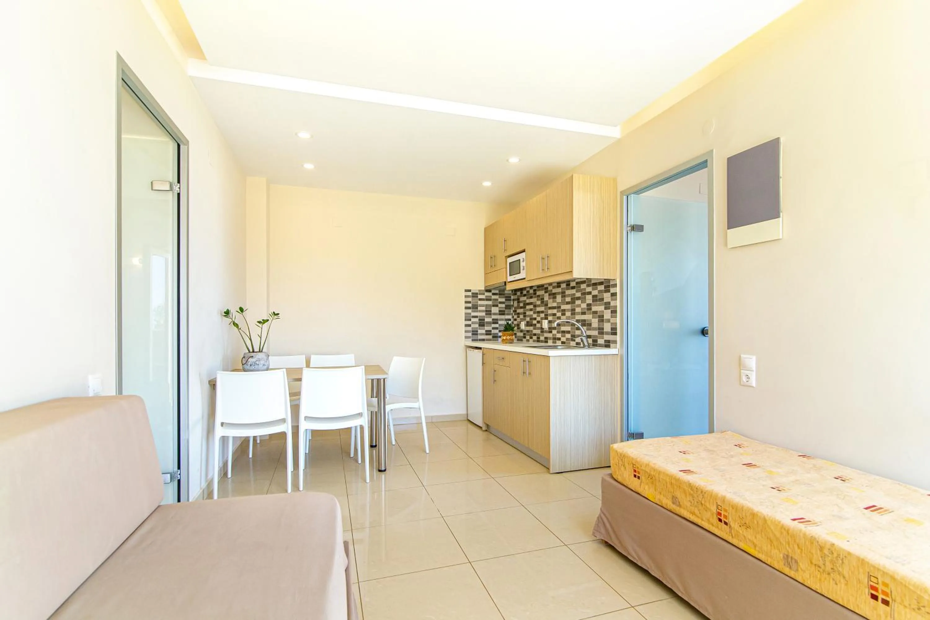 Kitchen or kitchenette in Theo Star Beach Hotel