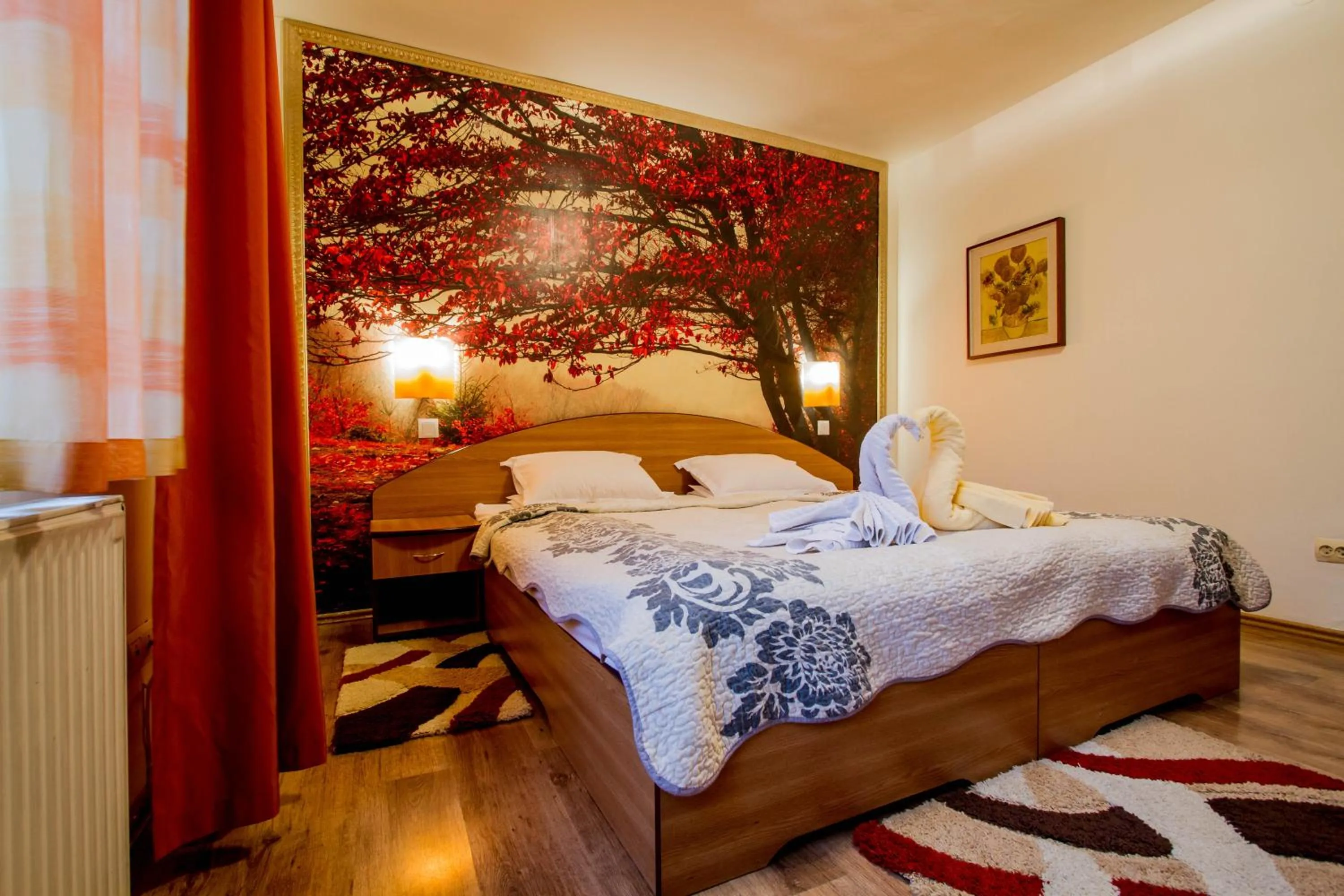 Bed in Pension Casa Timar