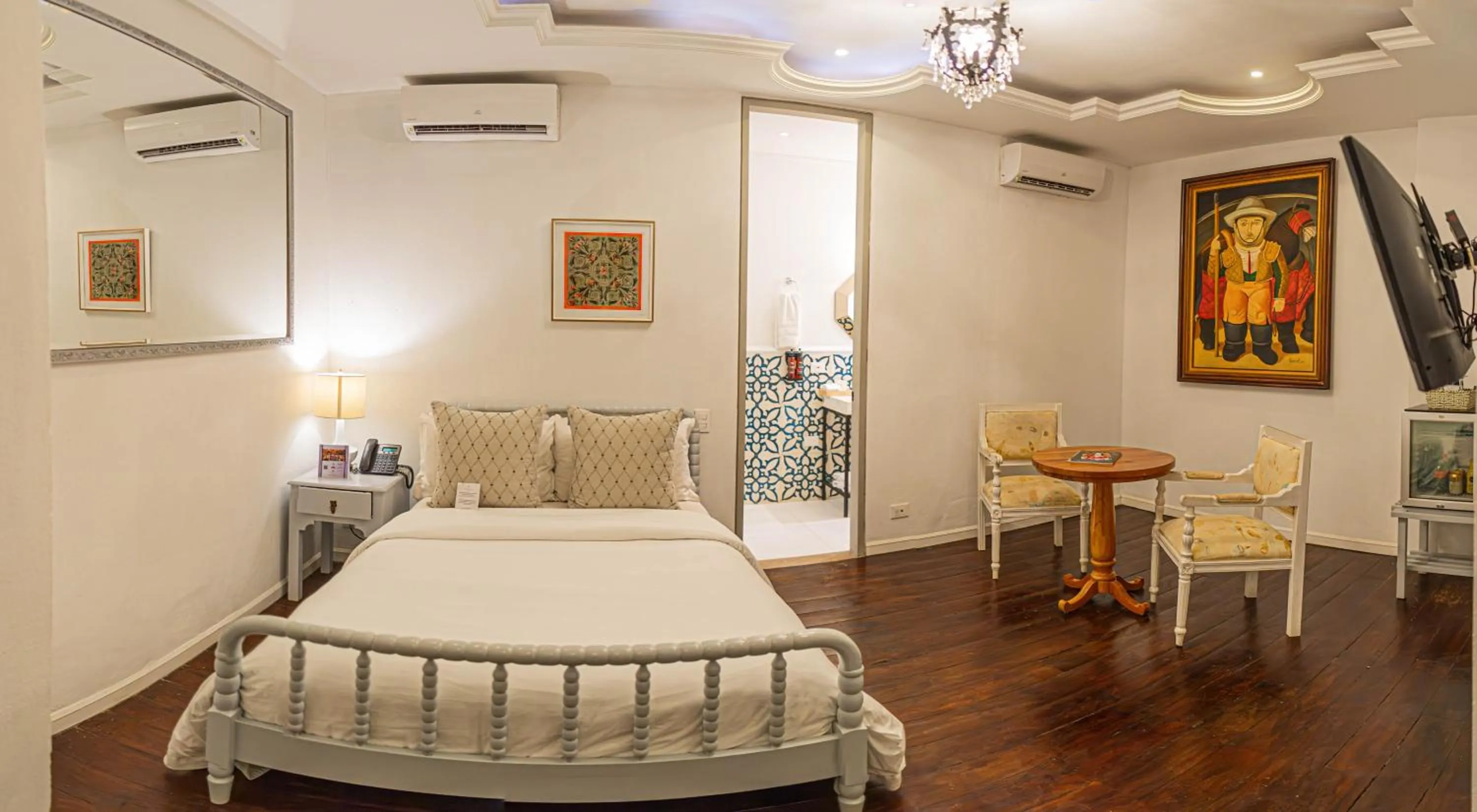 Bed in Hotel Monaguillo de Getsemaní