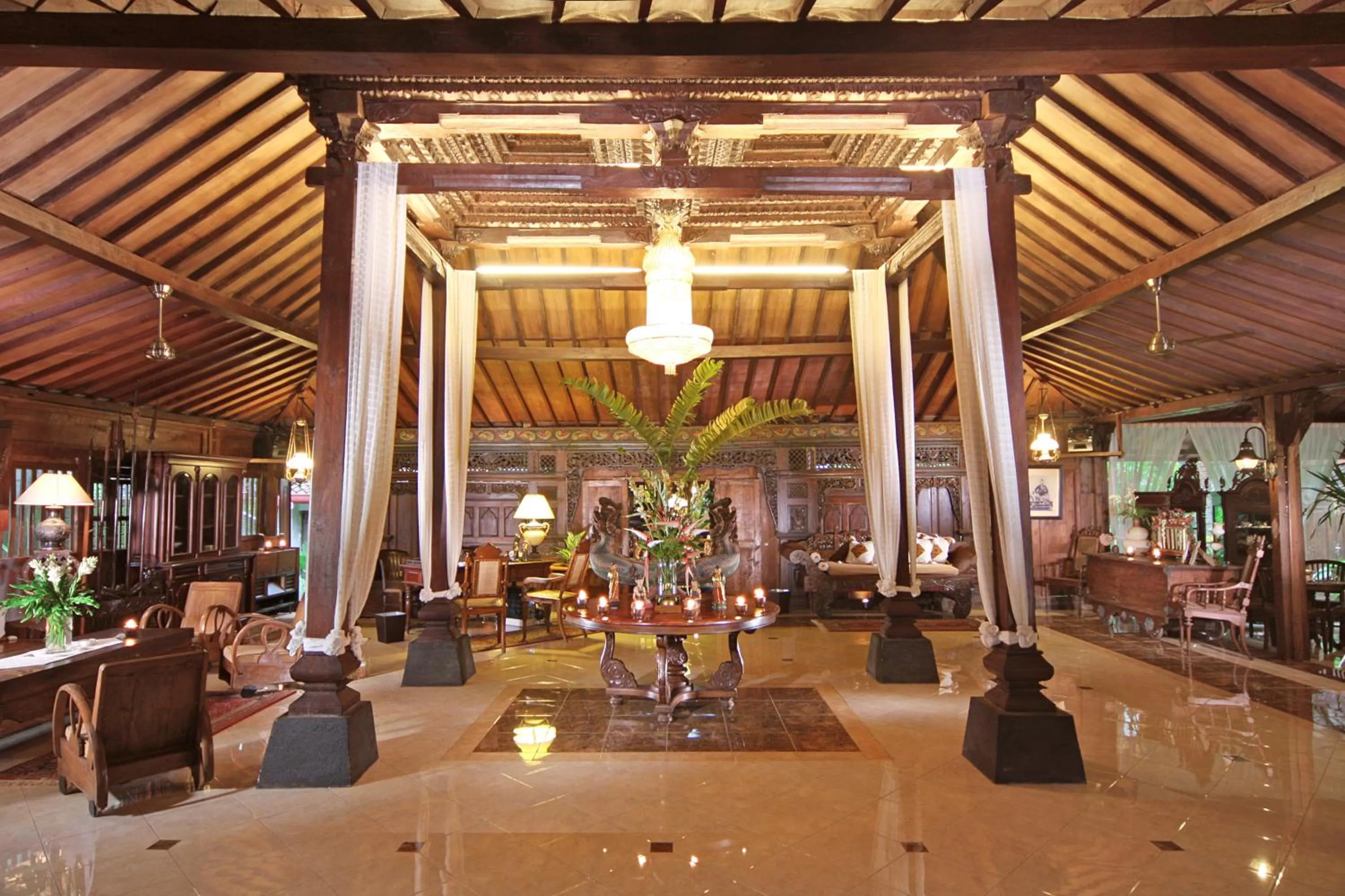 Lobby or reception in Joglo Plawang Villa & Resort