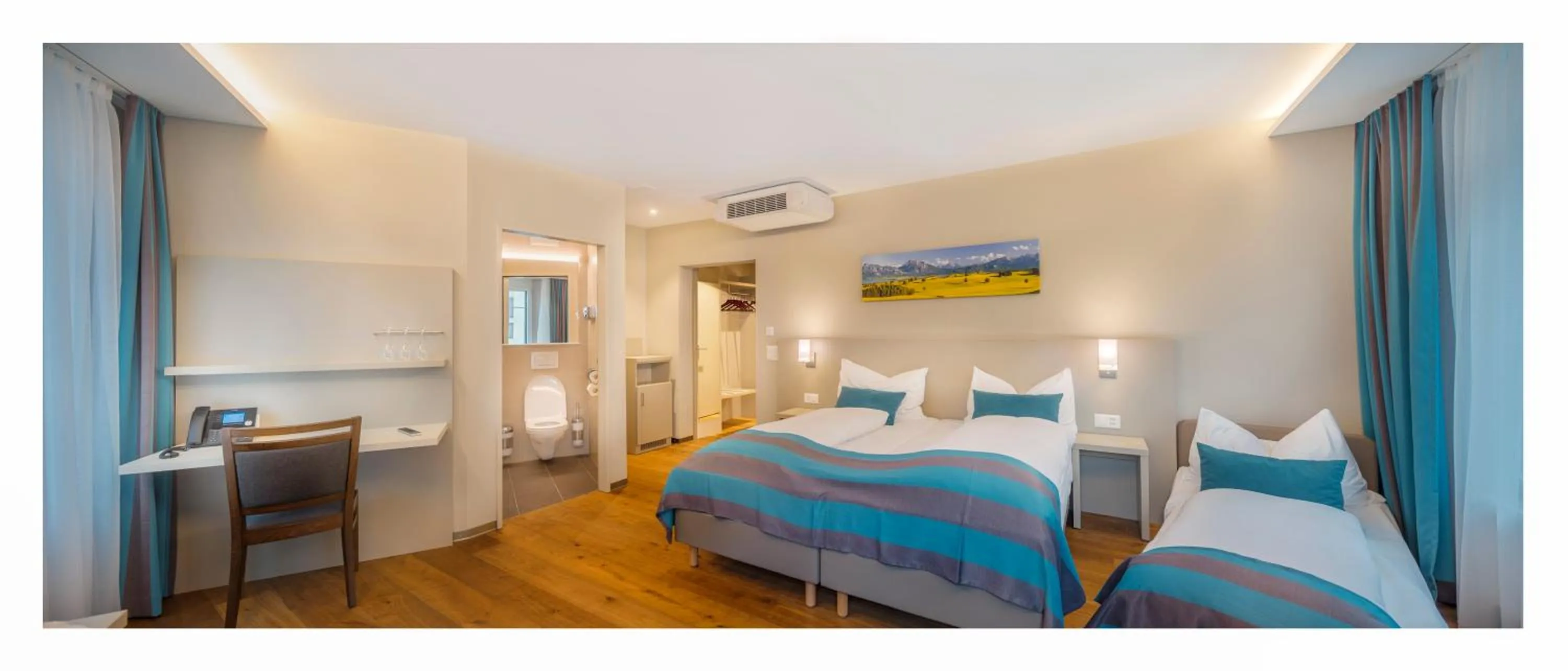 Bed in Trip Inn Zurich Hotel