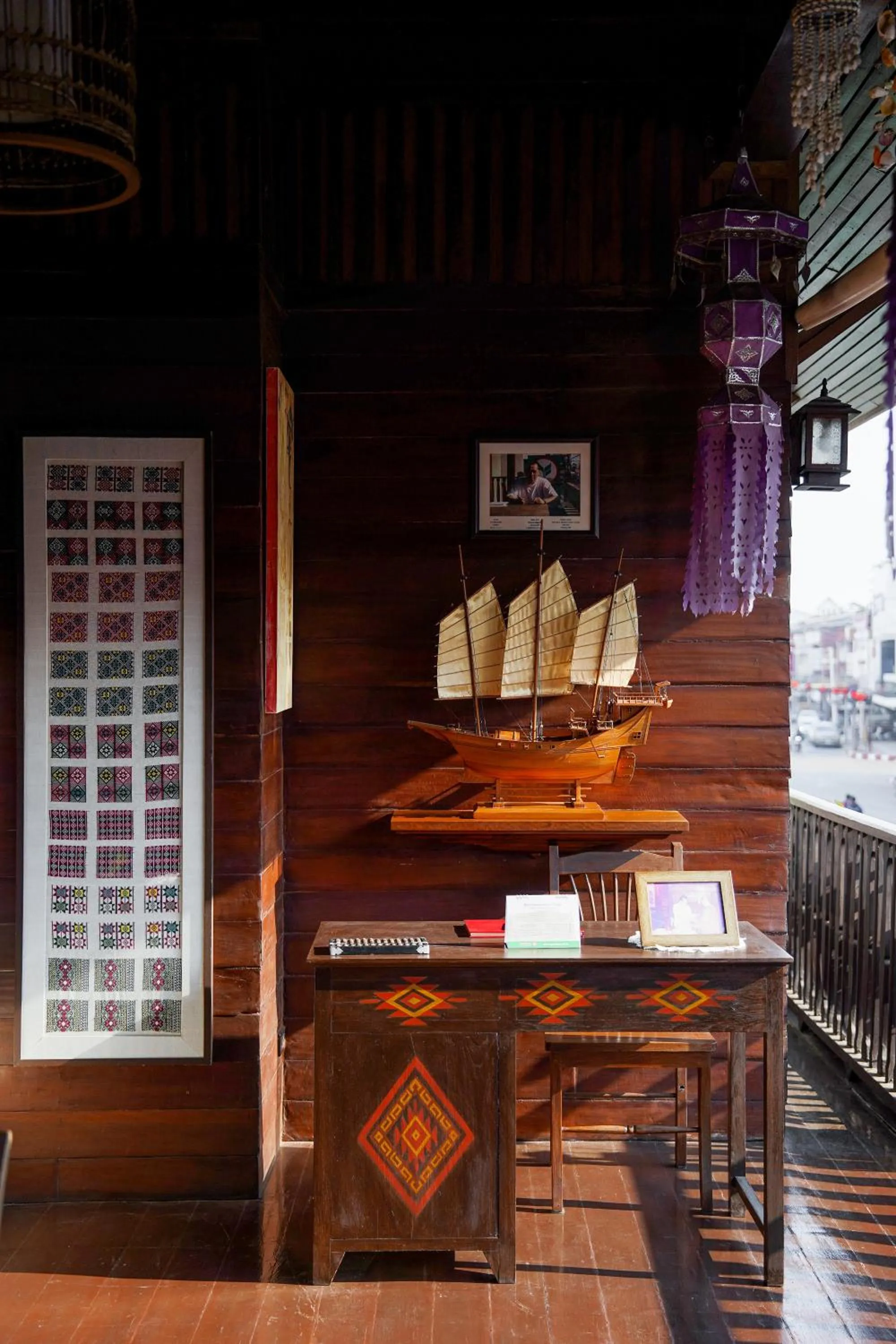 Decorative detail in Pukha Nanfa Hotel