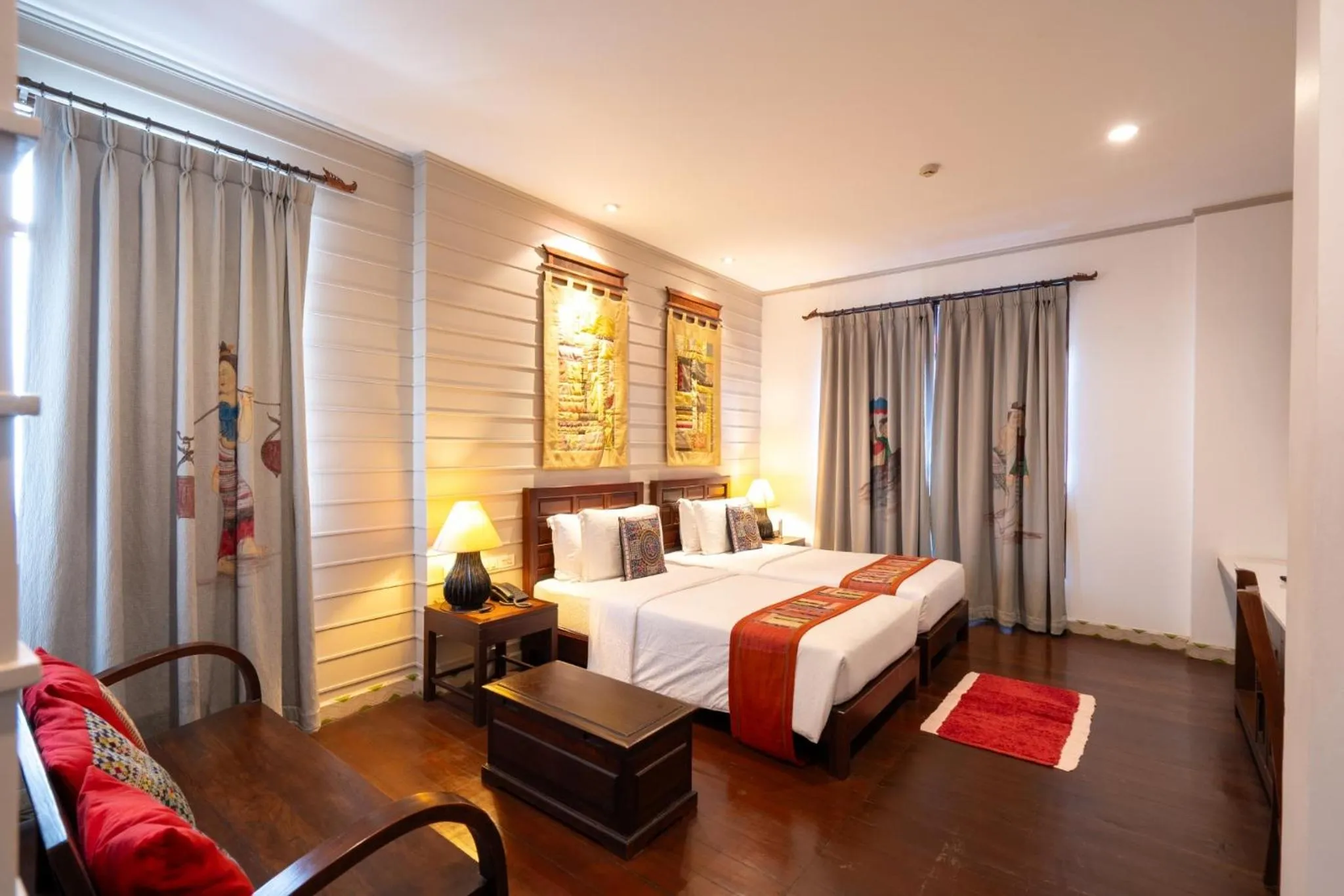 Bed in Pukha Nanfa Hotel