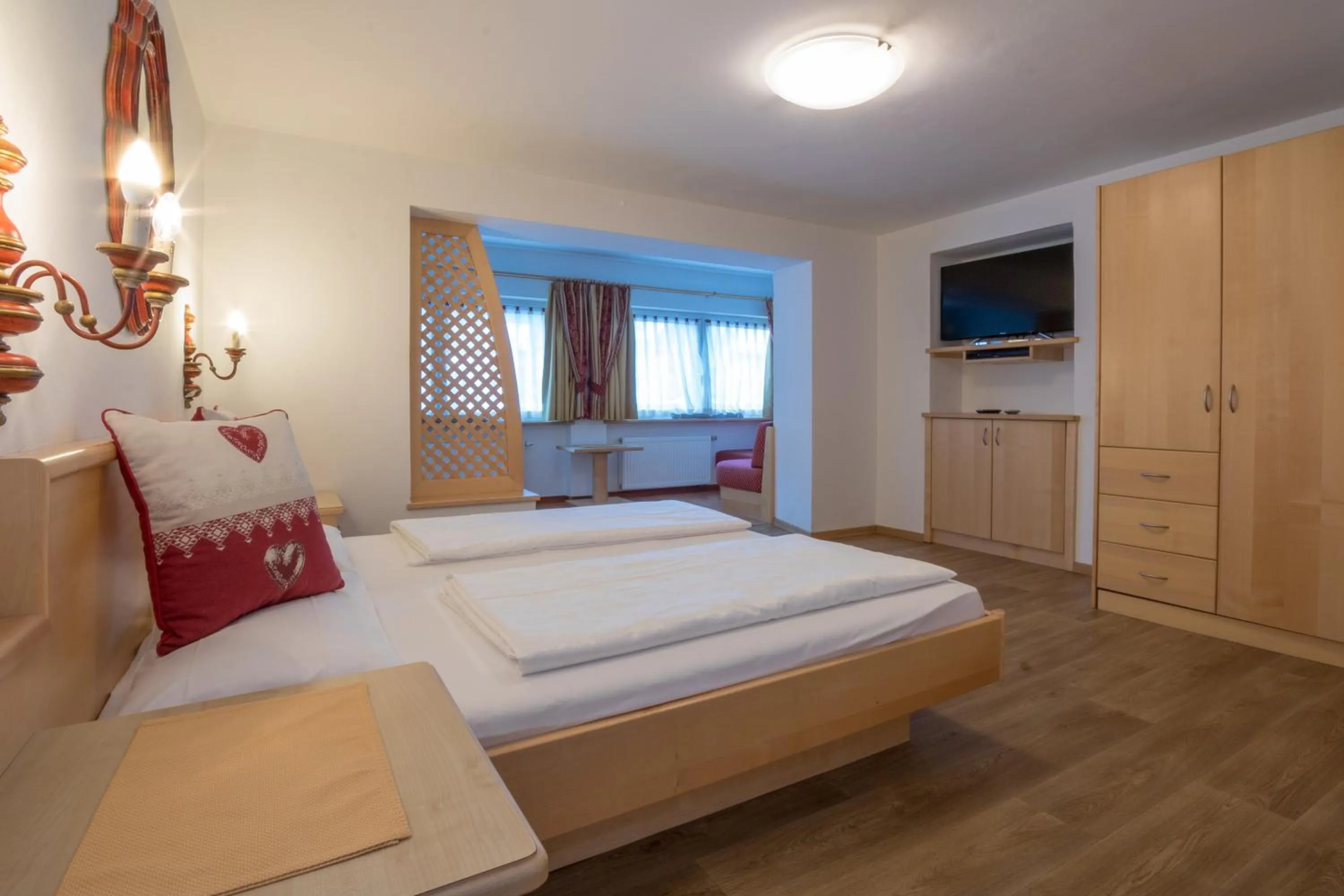 Bed in Hotel Garni Snaltnerhof