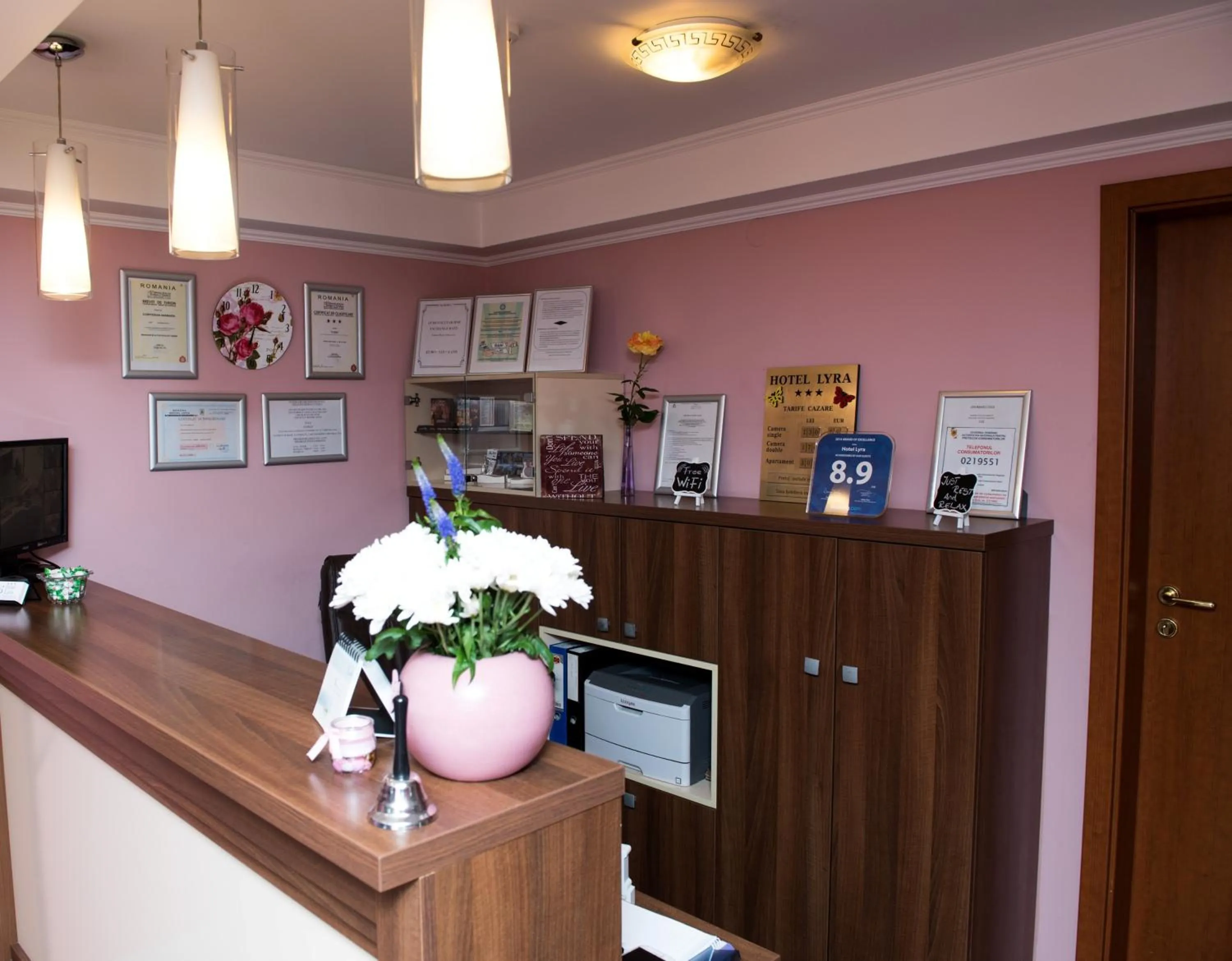 Lobby or reception in Hotel Lyra