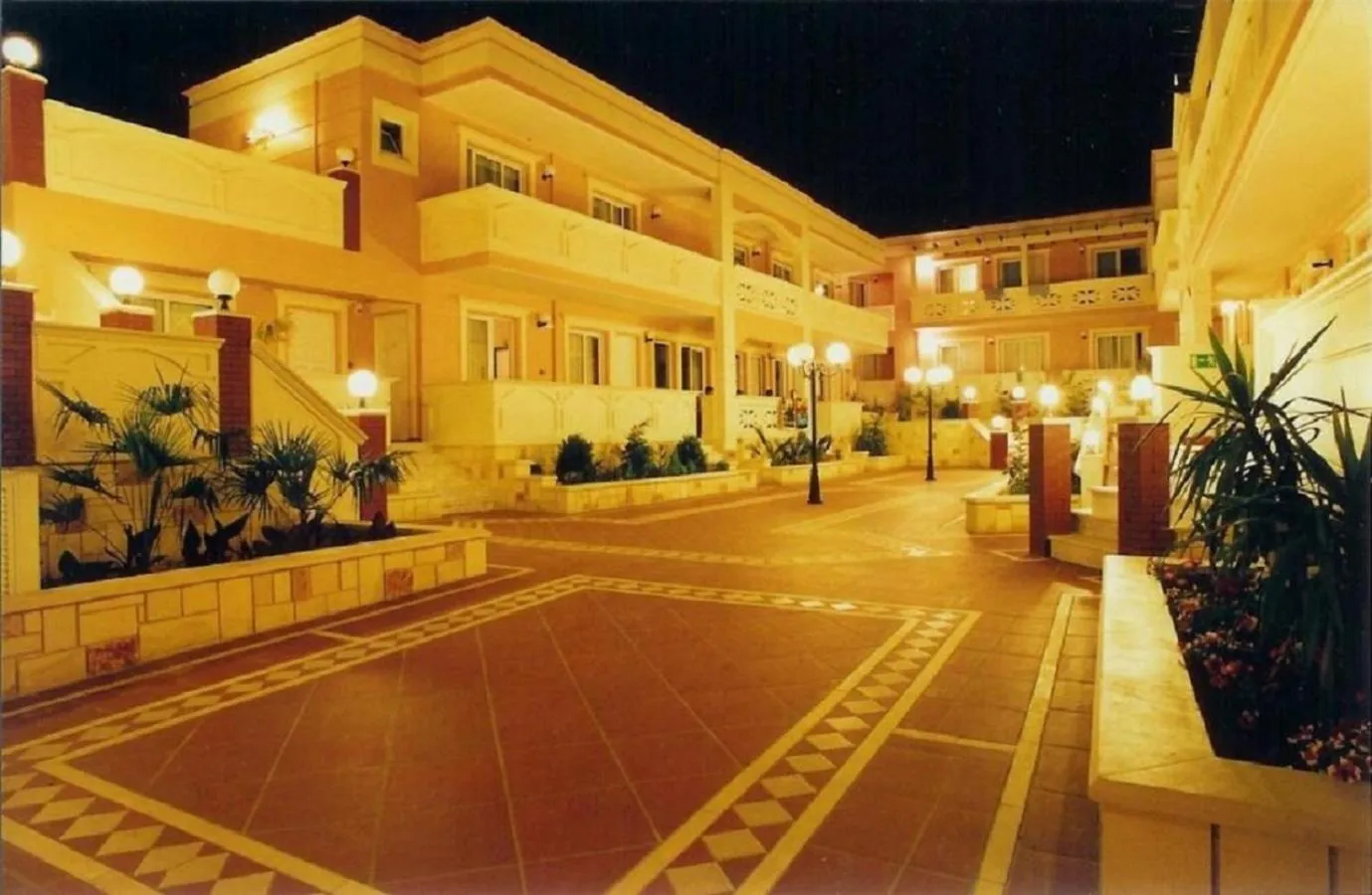 Inner courtyard view in Elektra Beach Hotel