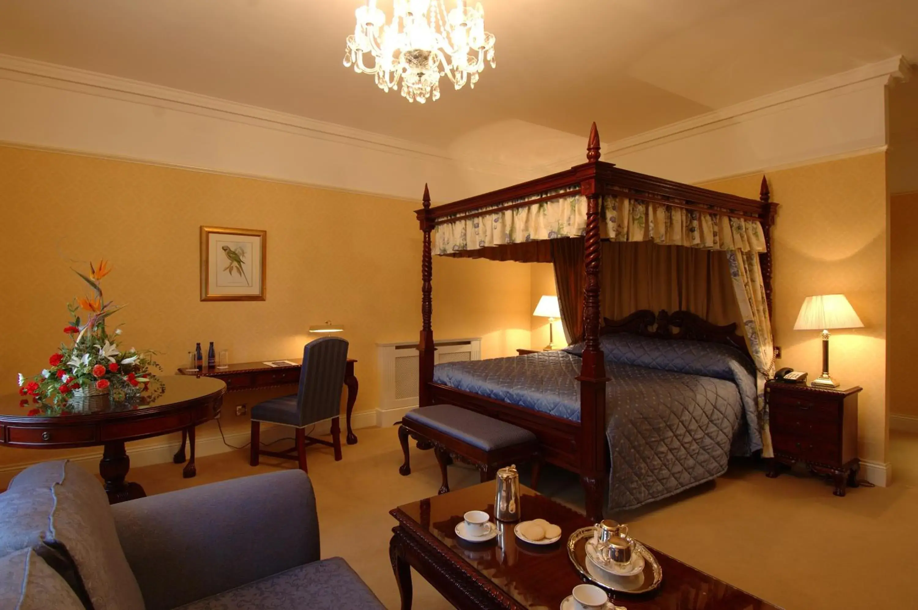 Double Room with Four Poster Bed in Barberstown Castle Double Room with Four Poster Bed in Barberstown Castle