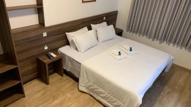 Bed in Hotel Pousada São Lourenço