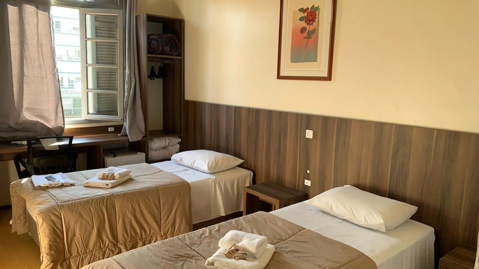 Bed in Hotel Pousada São Lourenço