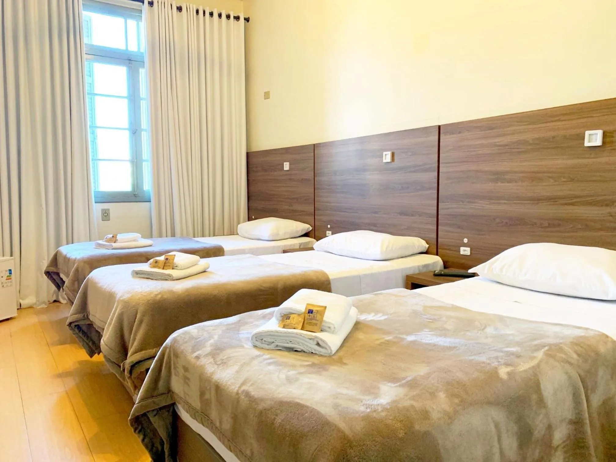 Bed in Hotel Pousada São Lourenço