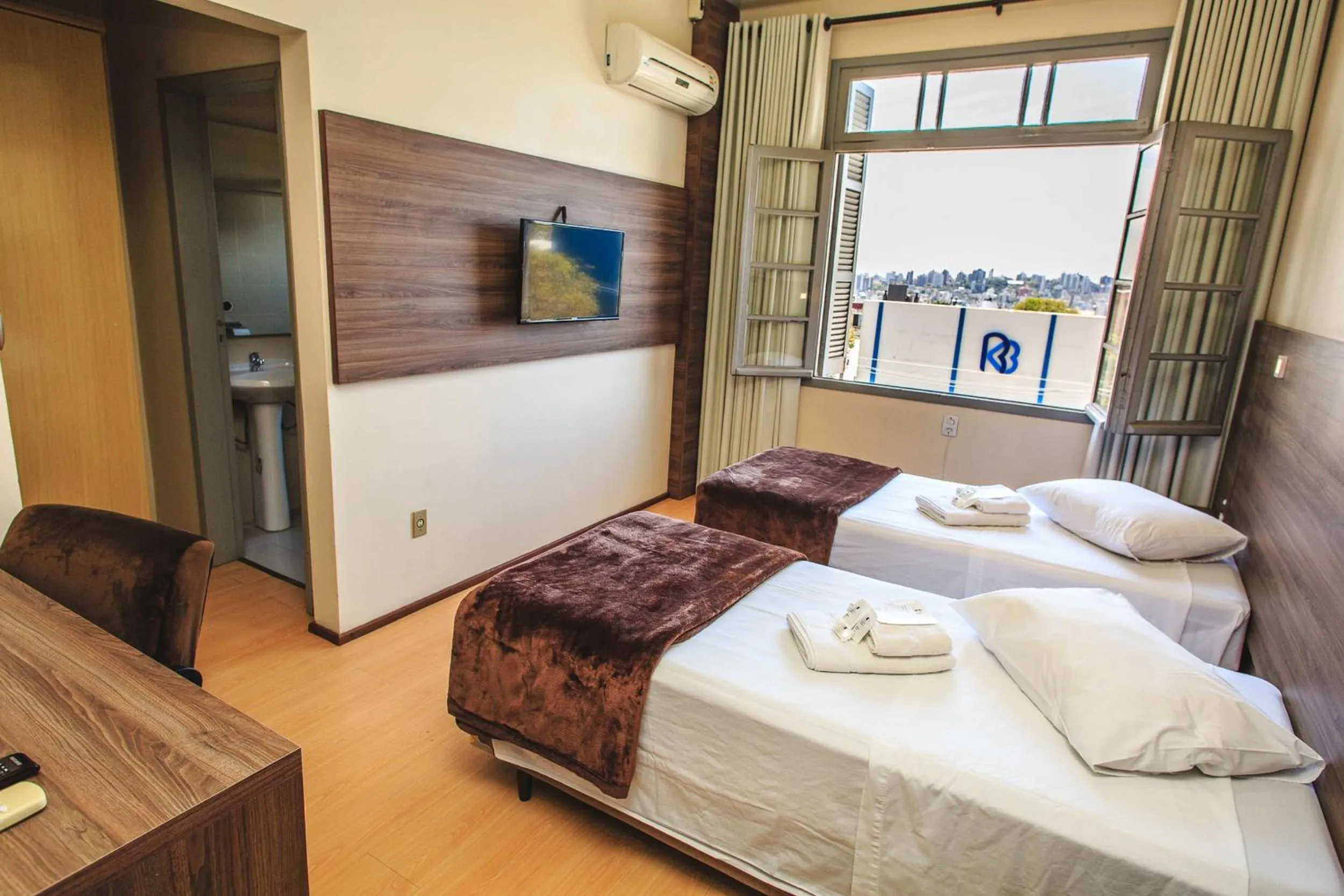 Bed in Hotel Pousada São Lourenço