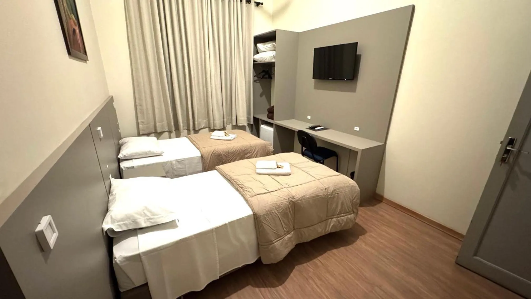 Bed in Hotel Pousada São Lourenço