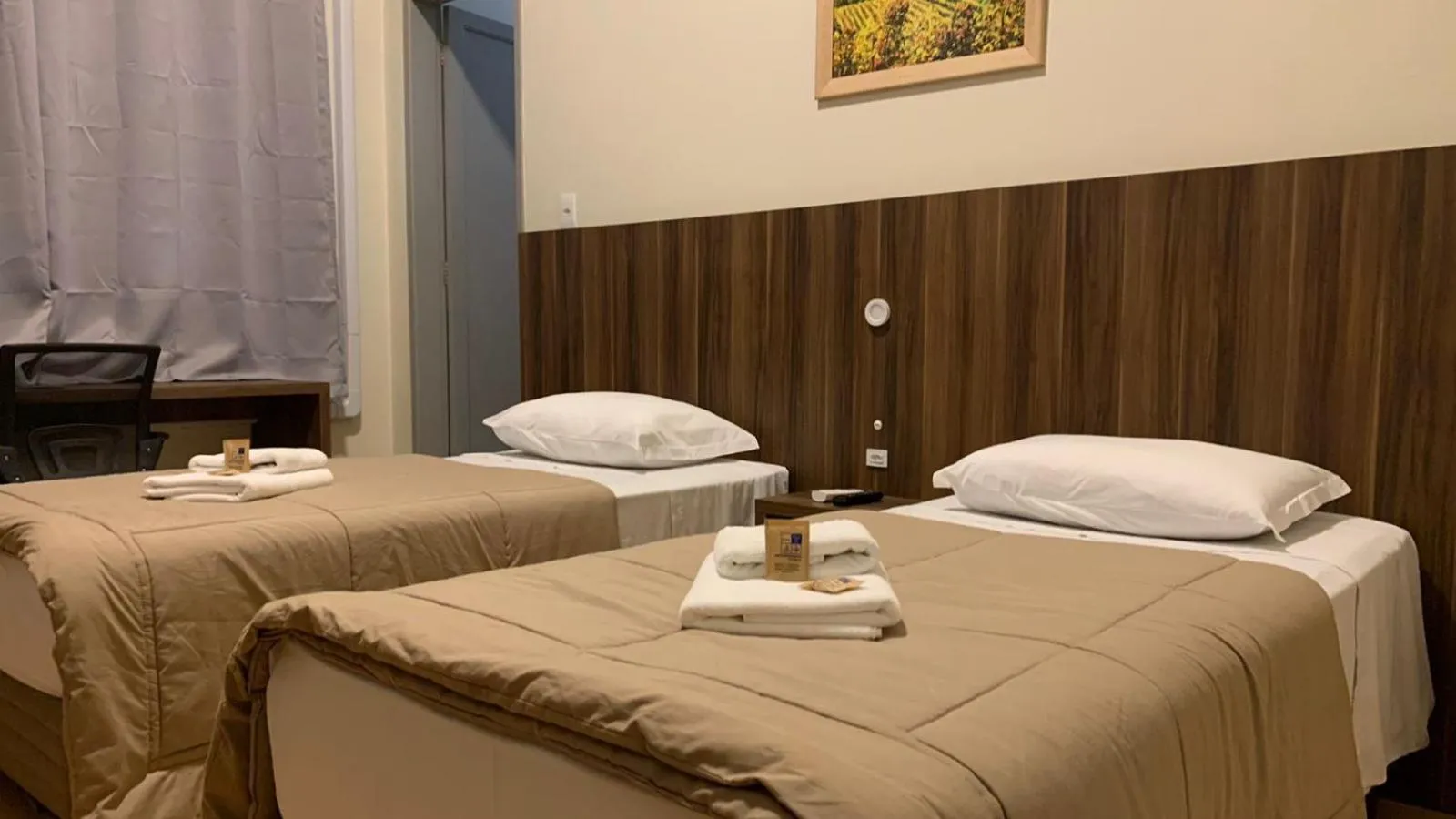 Bed in Hotel Pousada São Lourenço