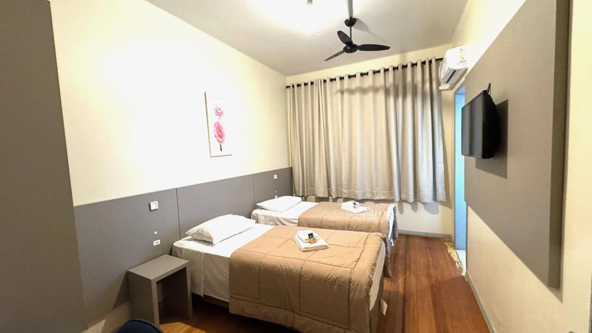 Bed in Hotel Pousada São Lourenço