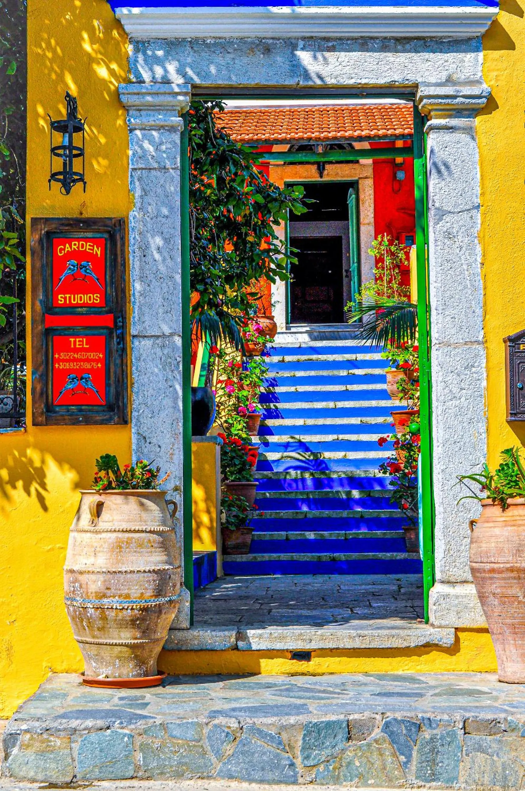 Facade/entrance in Symi Garden Studios