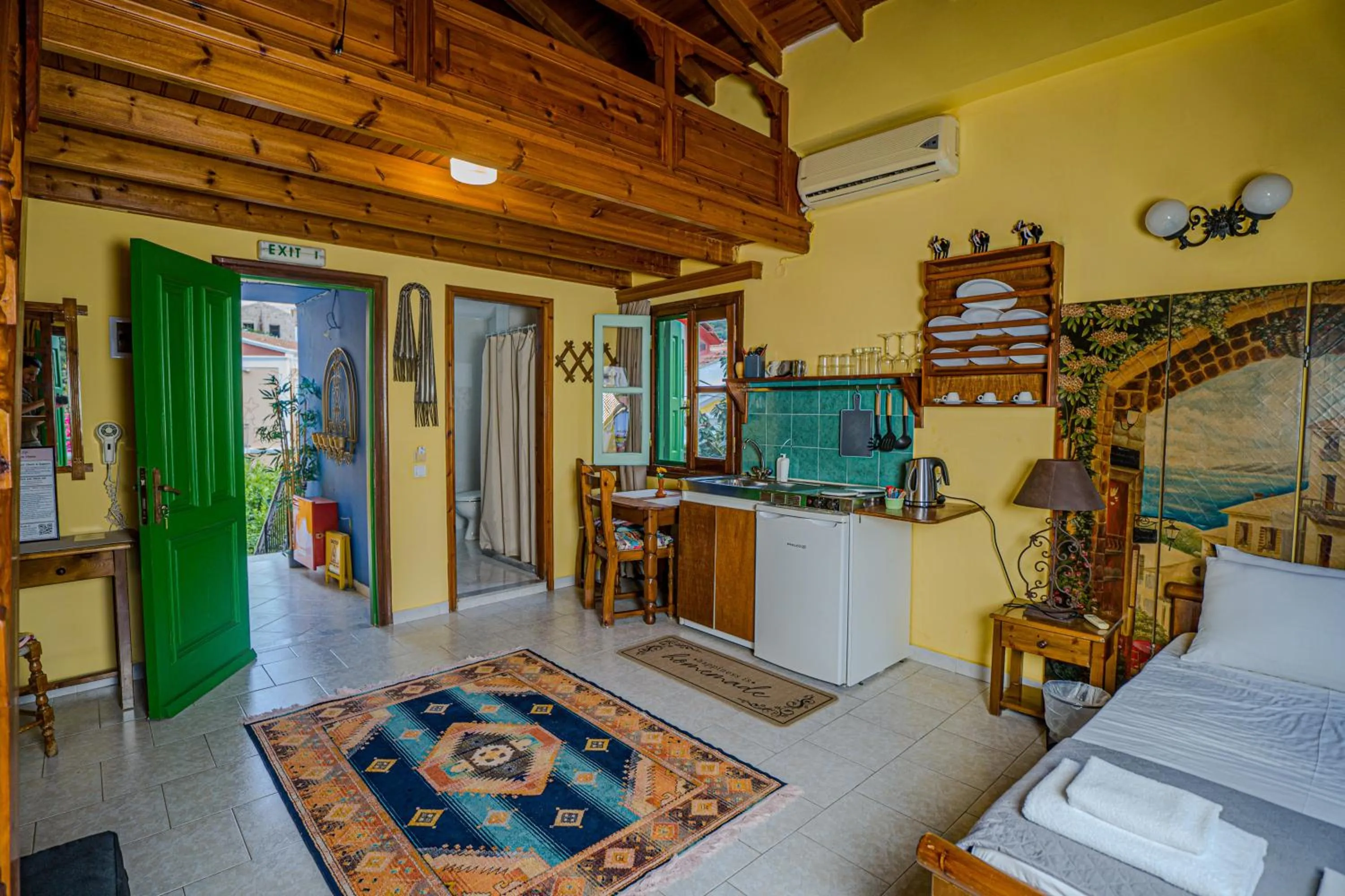 Living room in Symi Garden Studios