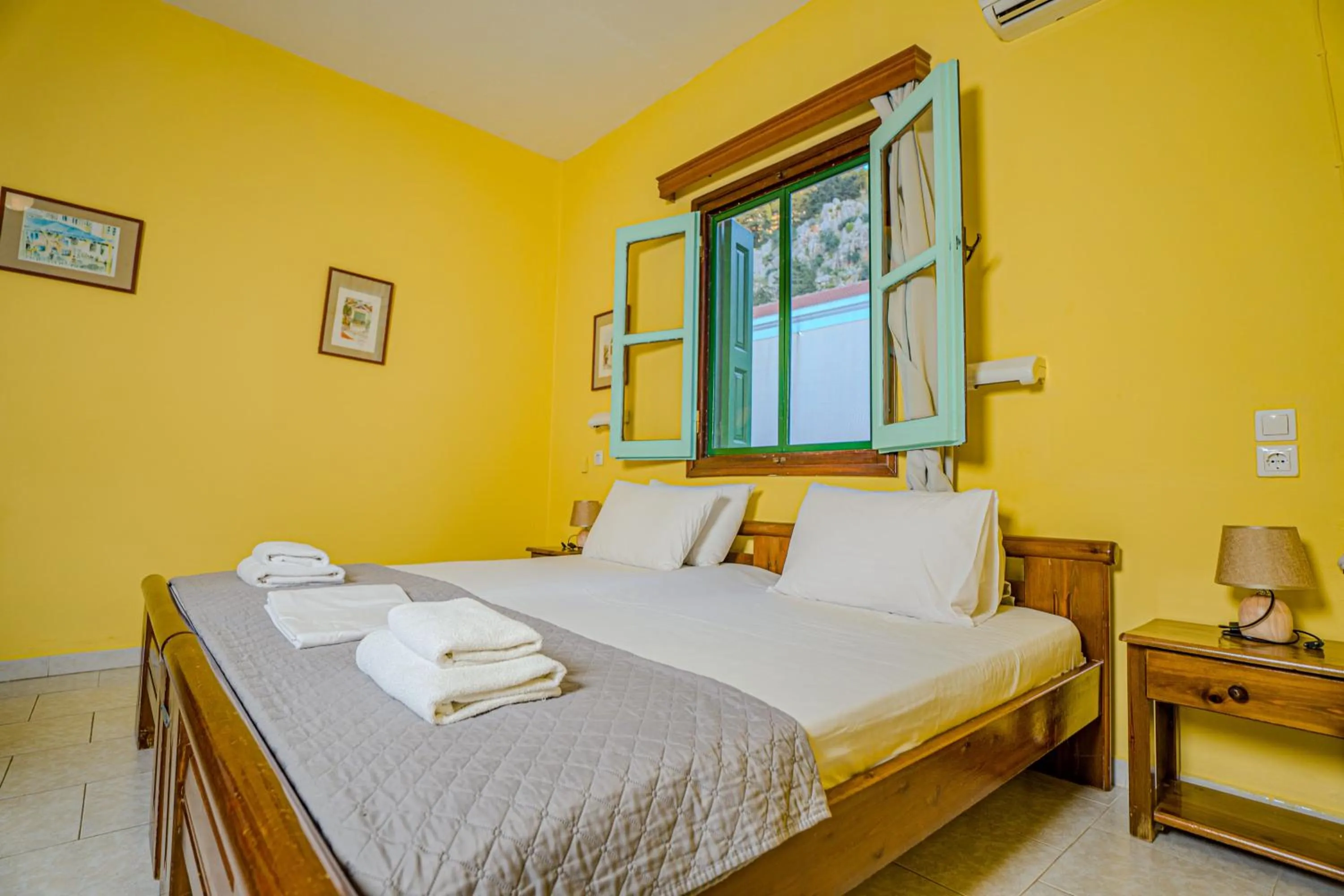 Bedroom in Symi Garden Studios