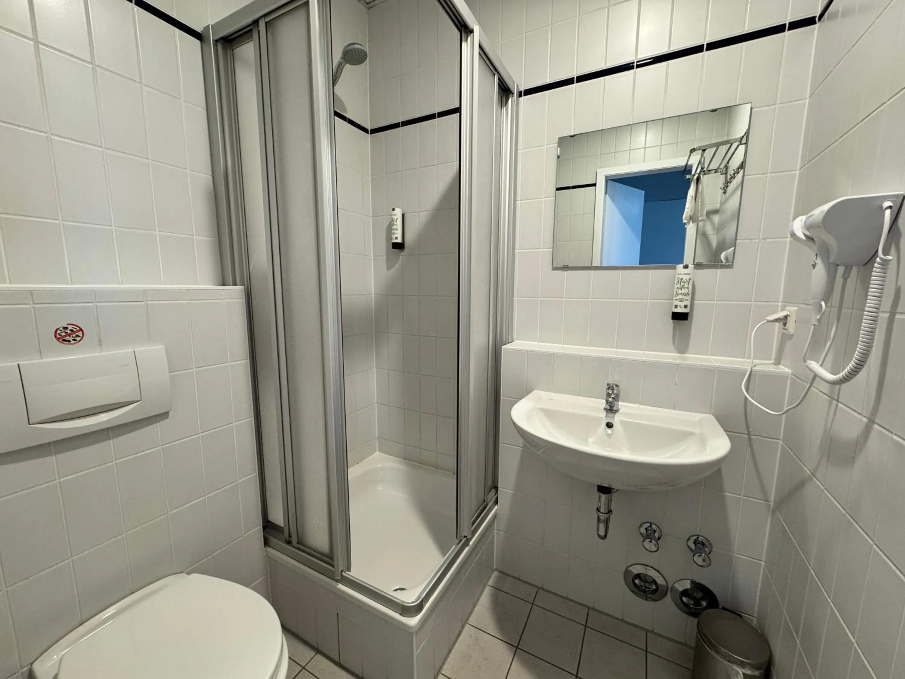 Shower in Parkhotel Viktoria